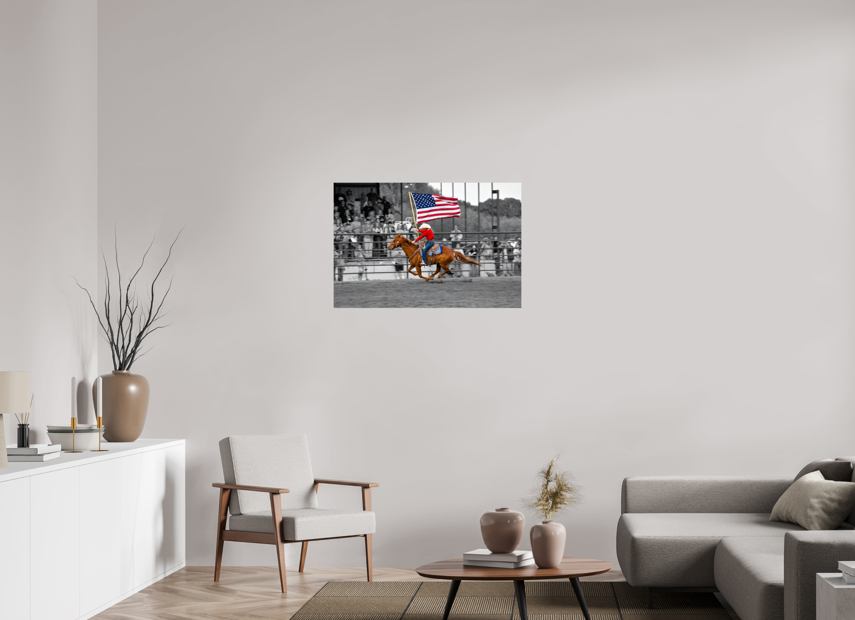 36 x 24″, METAL America 250 Flag Rider 7