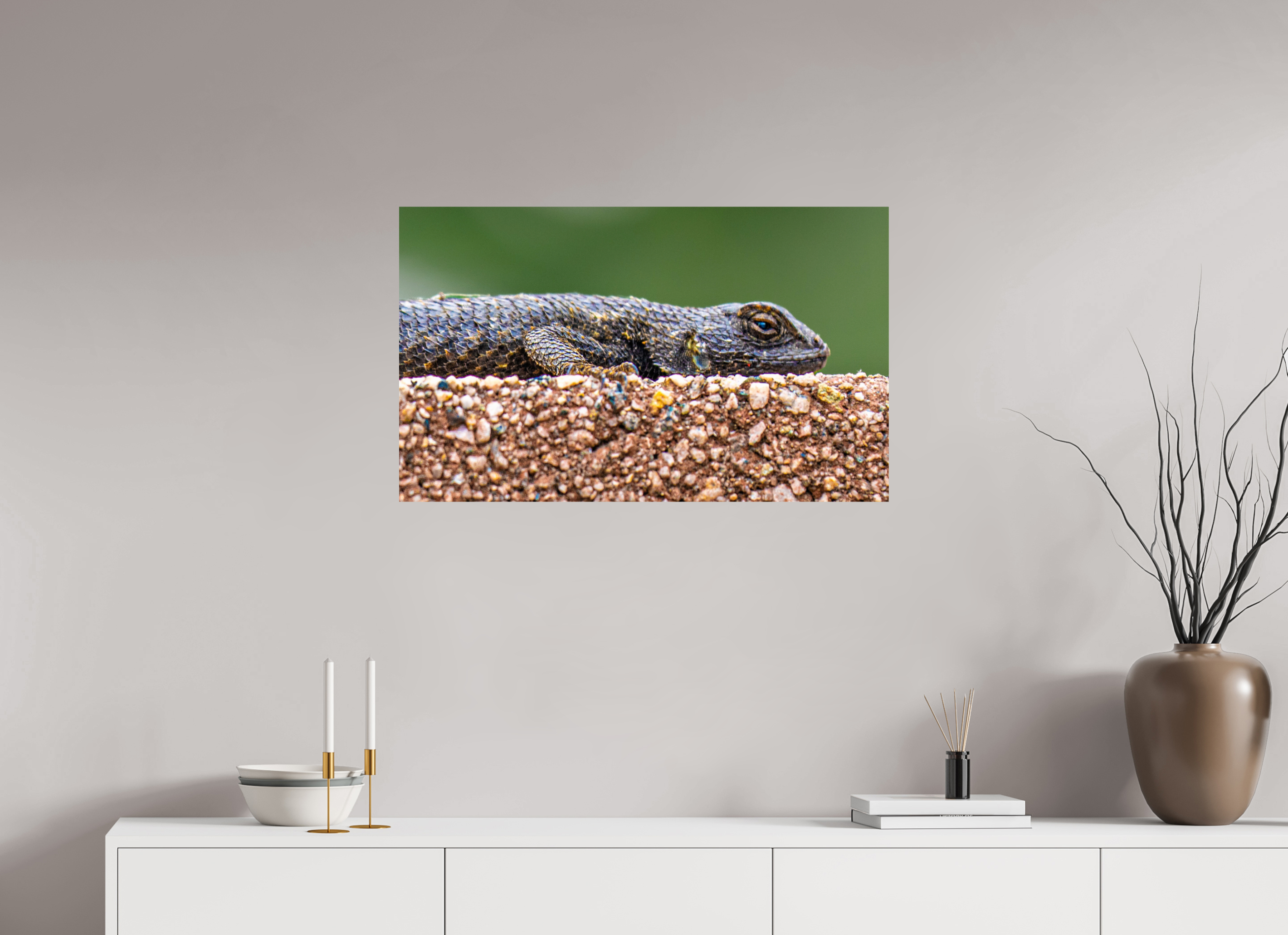 33.2 x 20″, PHOTO PAPER Lizard