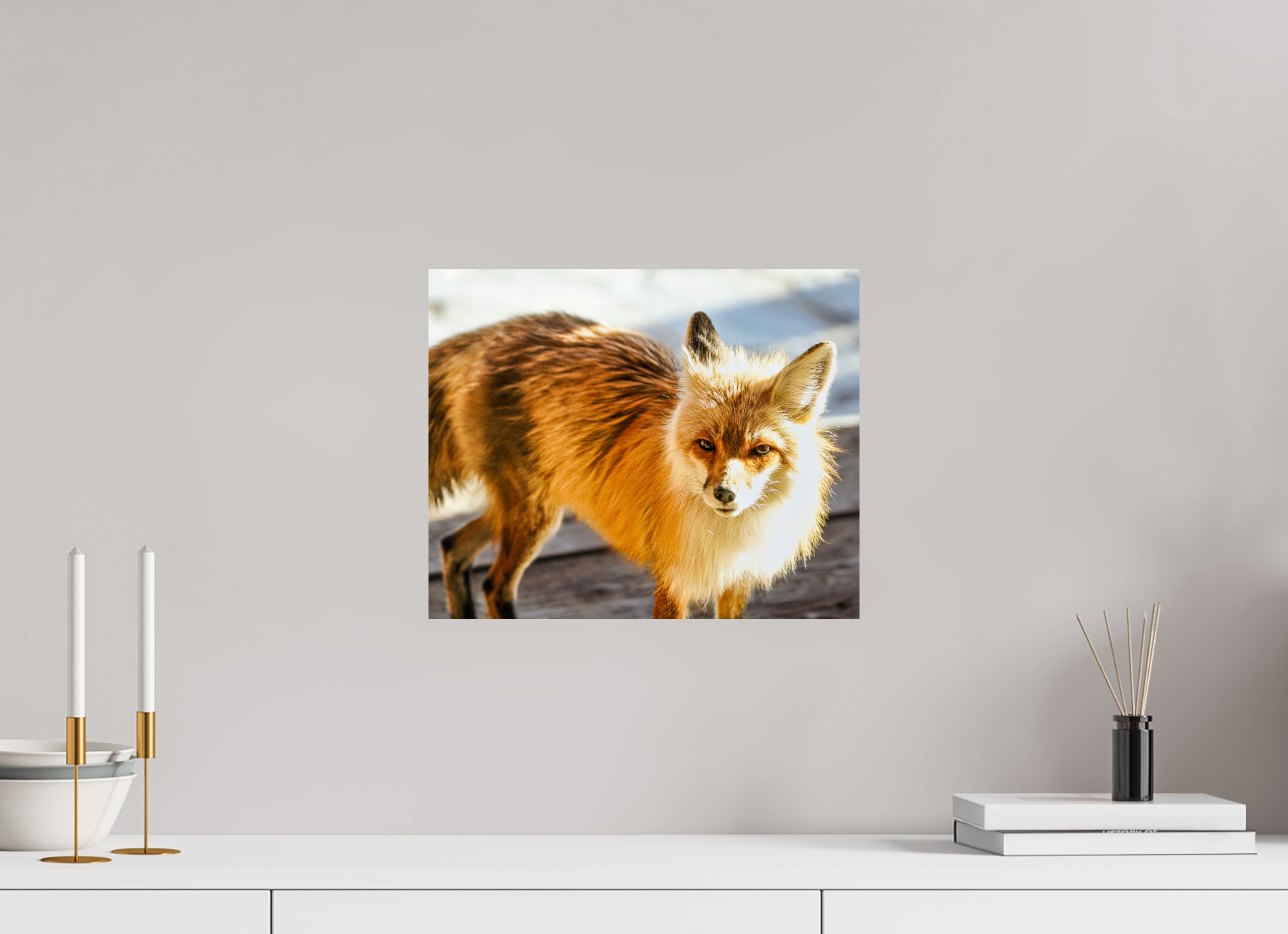 14.8 x 12″, METAL Fox