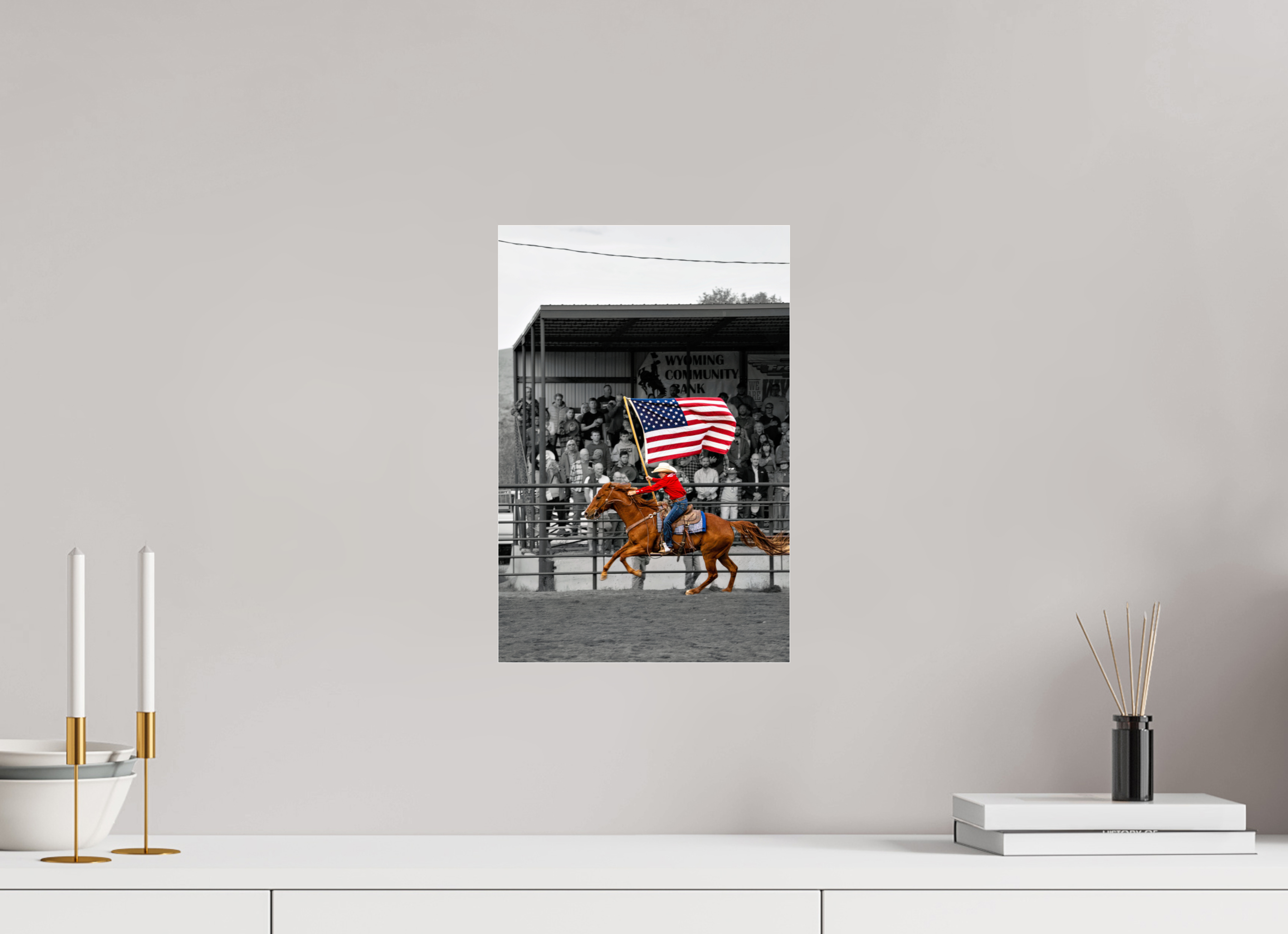 10 x 15″, ACRYLIC America 250 Flag Rider 6