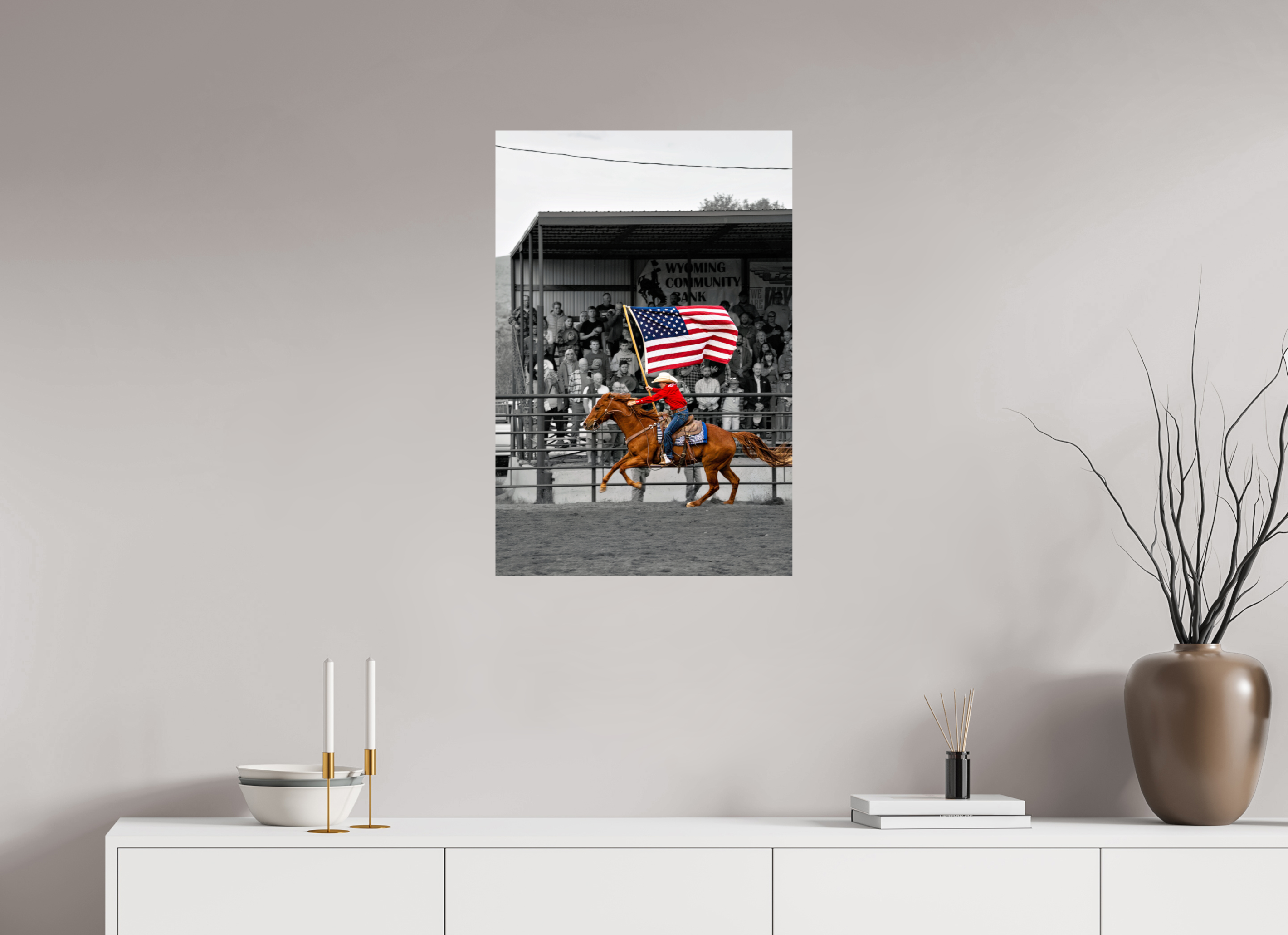 20 x 30″, METAL America 250 Flag Rider 6