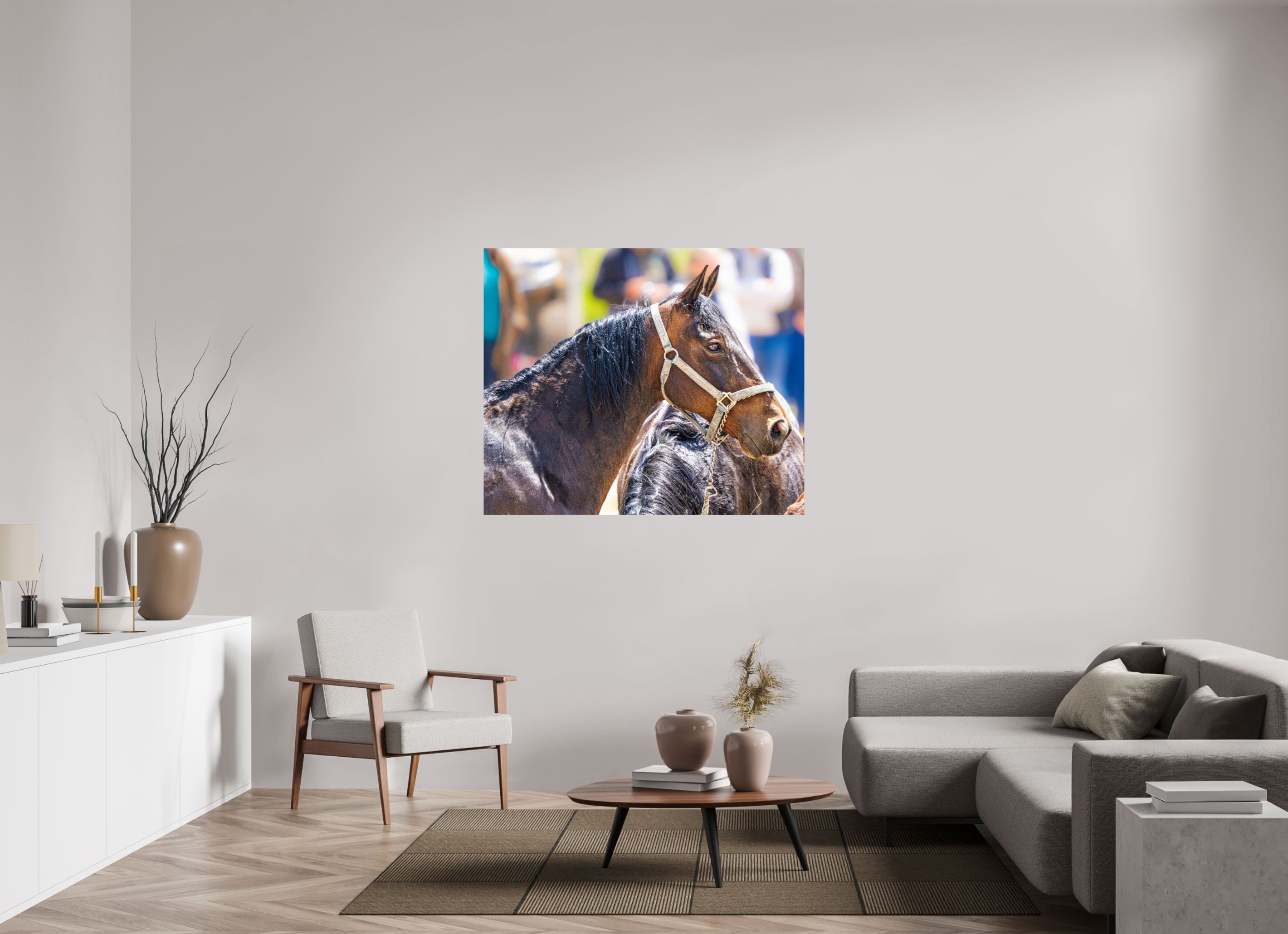 51.7 x 43″, PHOTO PAPER Pack Horse Portrait 14 Web Exclusive