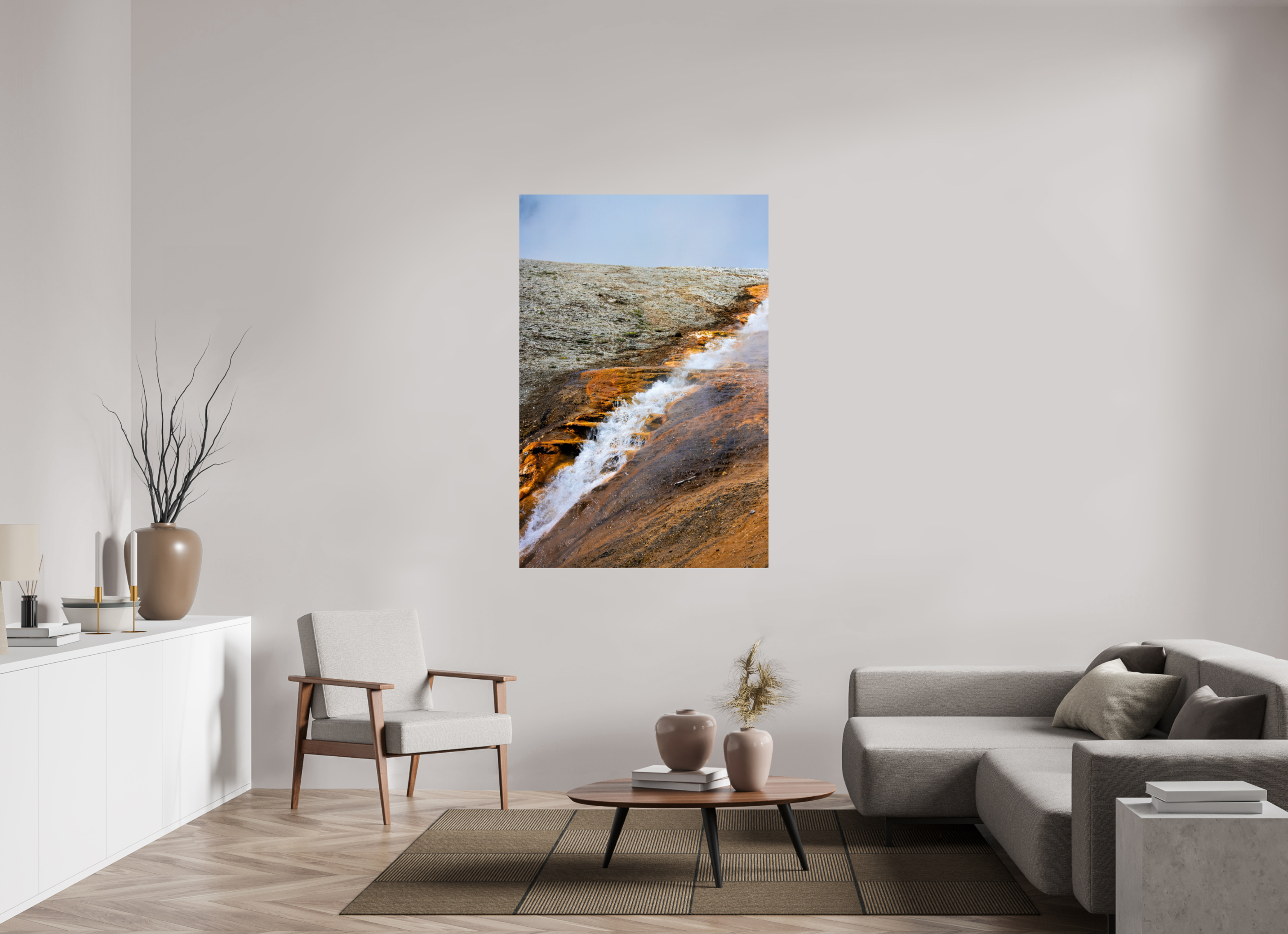 40 x 60″, METAL Yellowstone