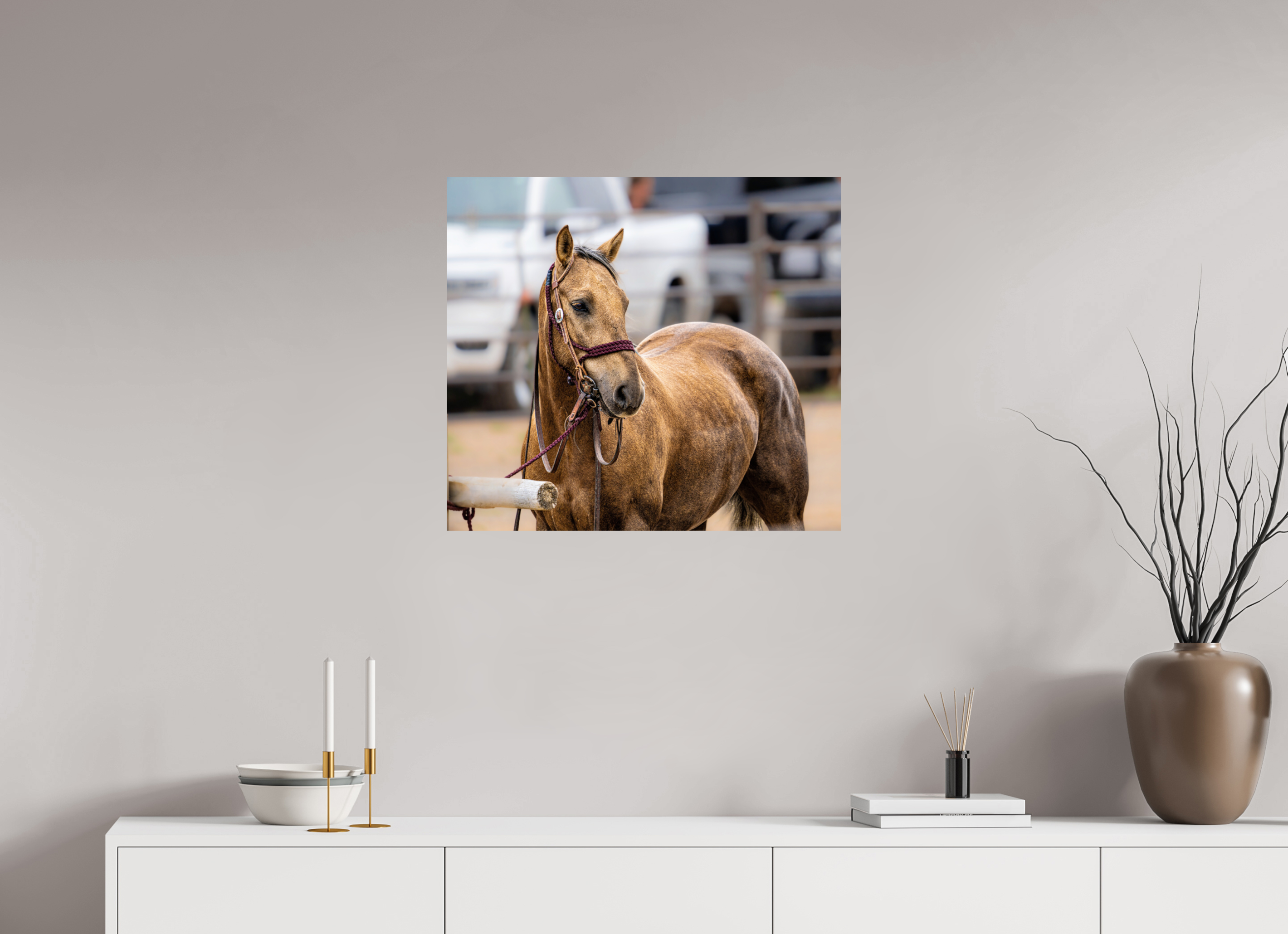 26.8 x 24″, PHOTO PAPER Pack Horse Portrait 3