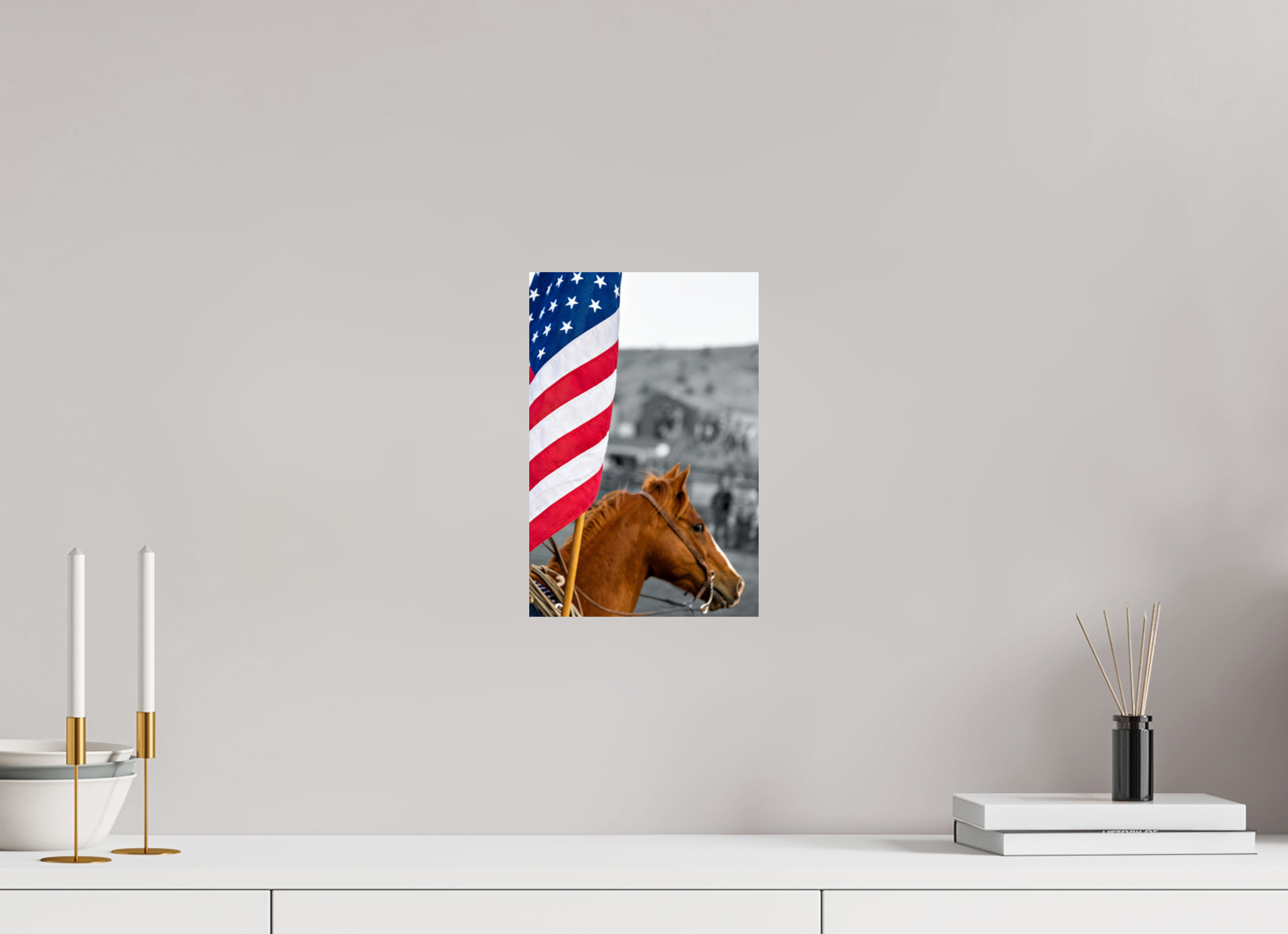 8 x 12″, PHOTO PAPER America 250 Flag Rider 4
