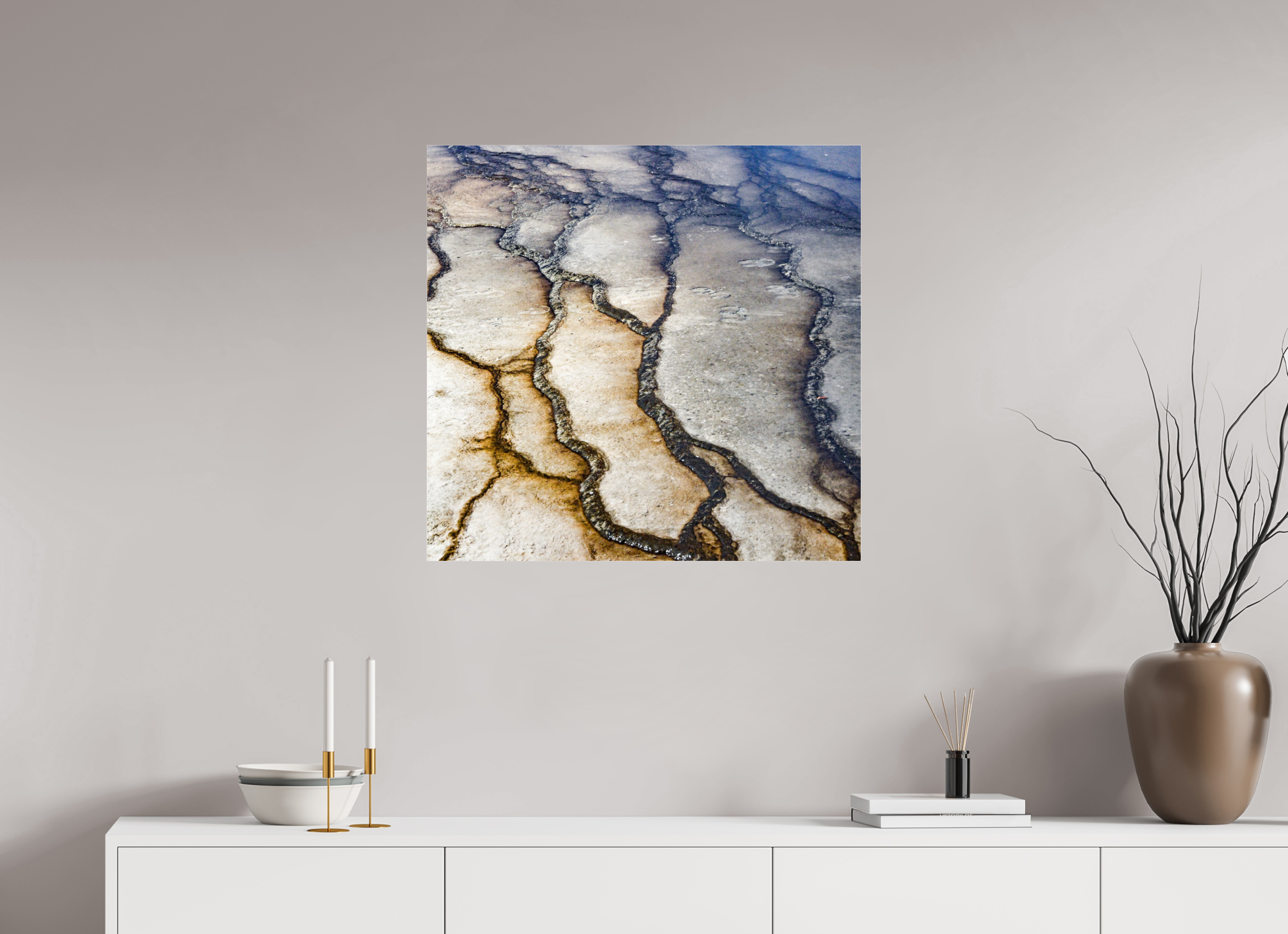 29.2 x 28″, ACRYLIC Yellowstone
