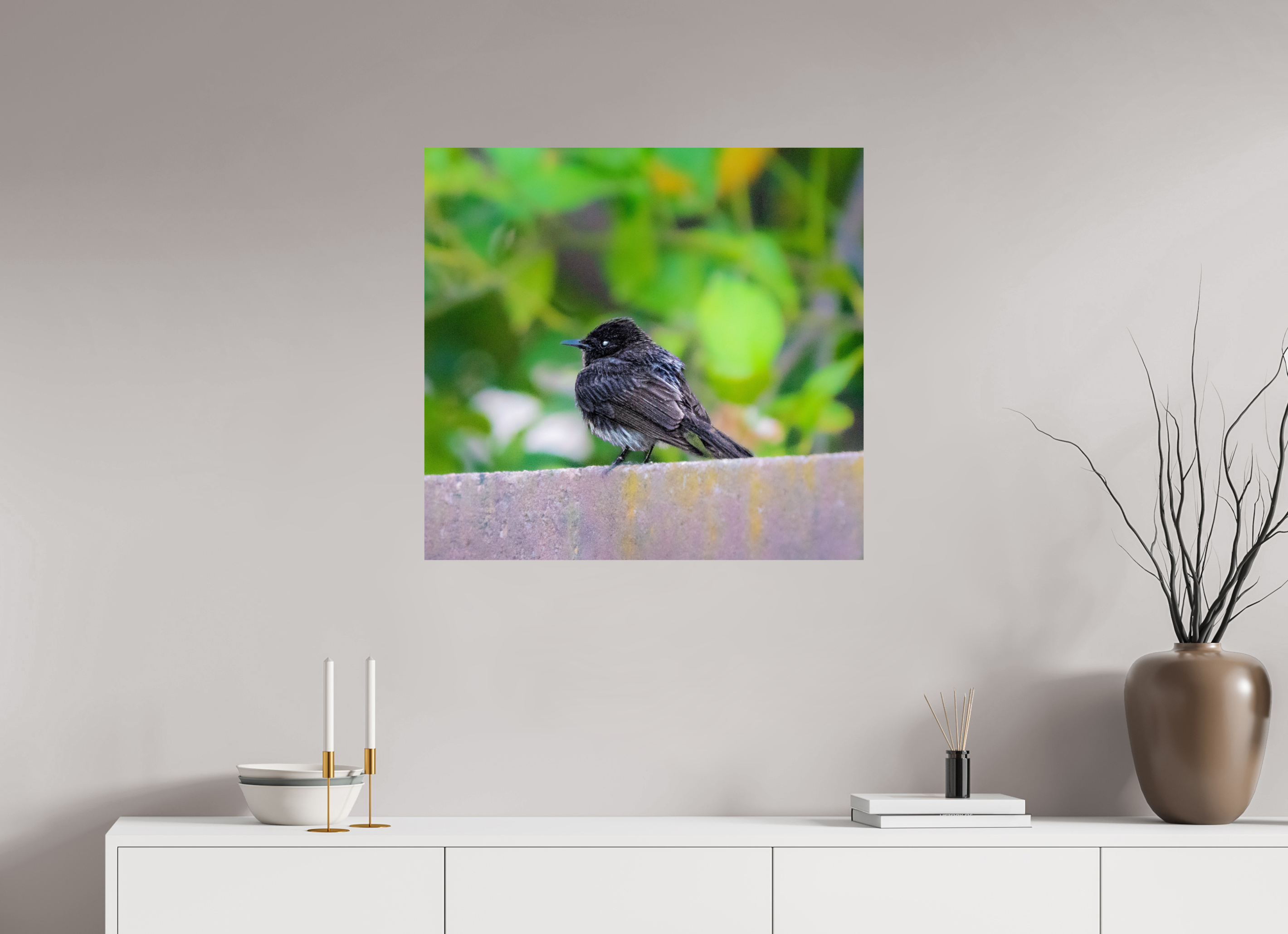 29.8 x 28″, PHOTO PAPER Bird