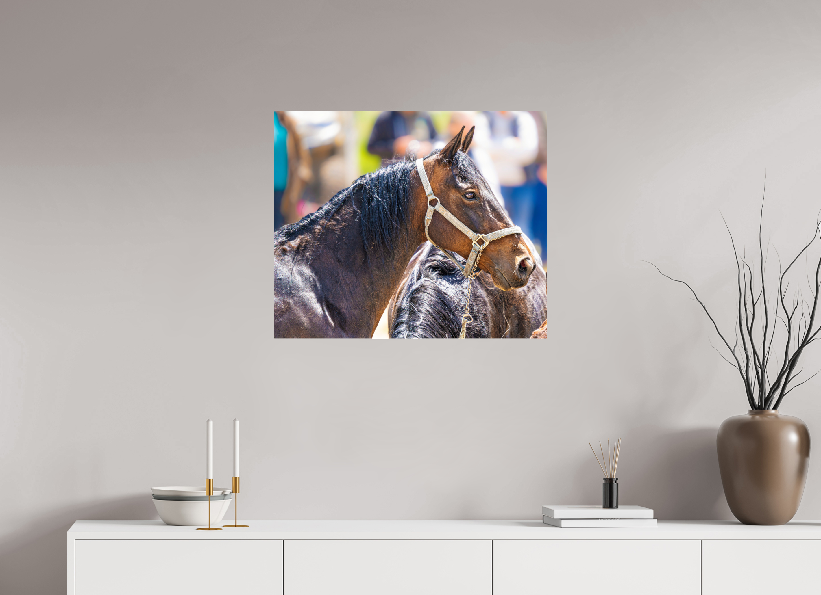 28.8 x 24″, ACRYLIC Pack Horse Portrait 14 Web Exclusive