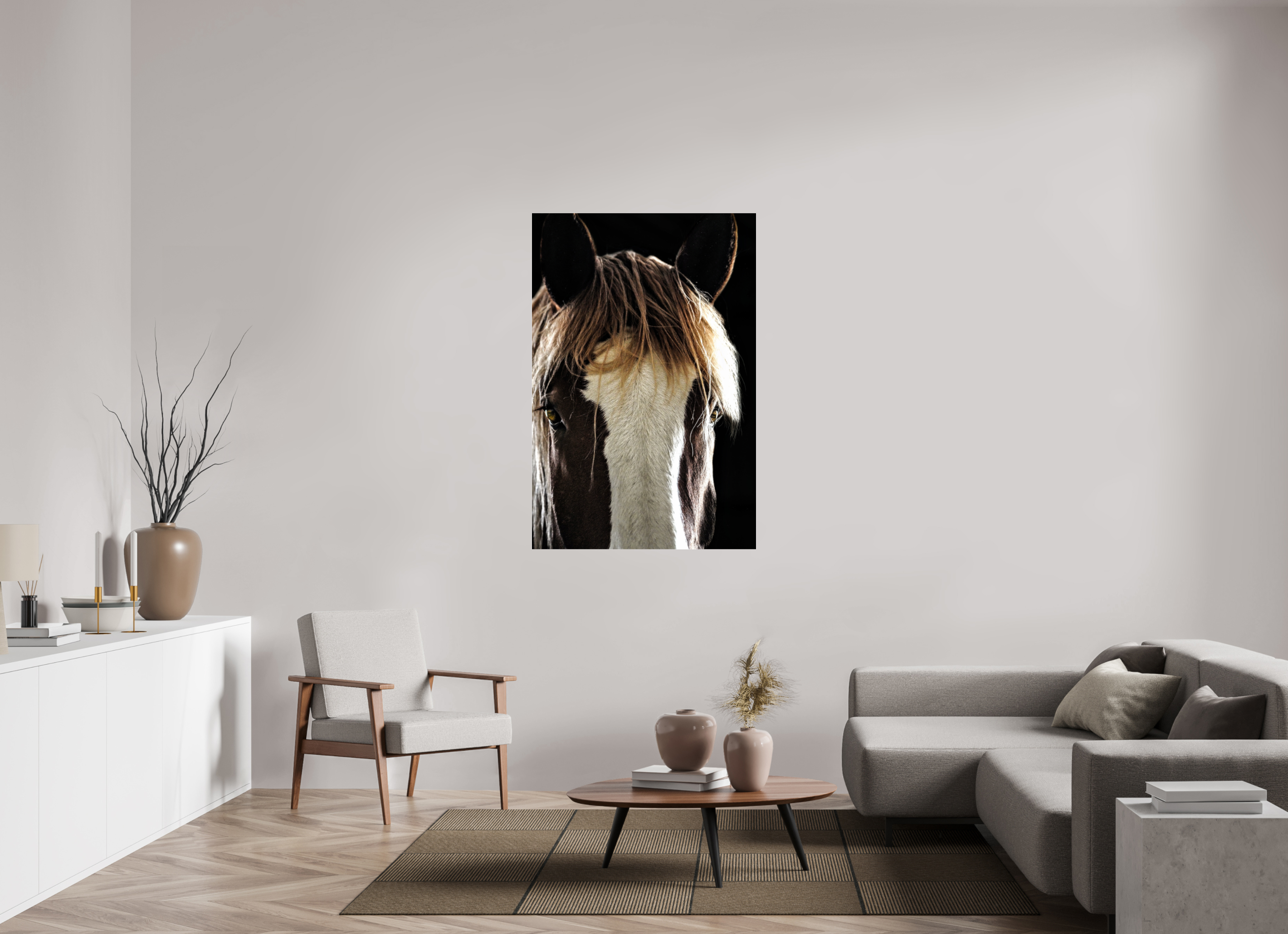 36 x 54″, ACRYLIC Tiny Tim Black Background