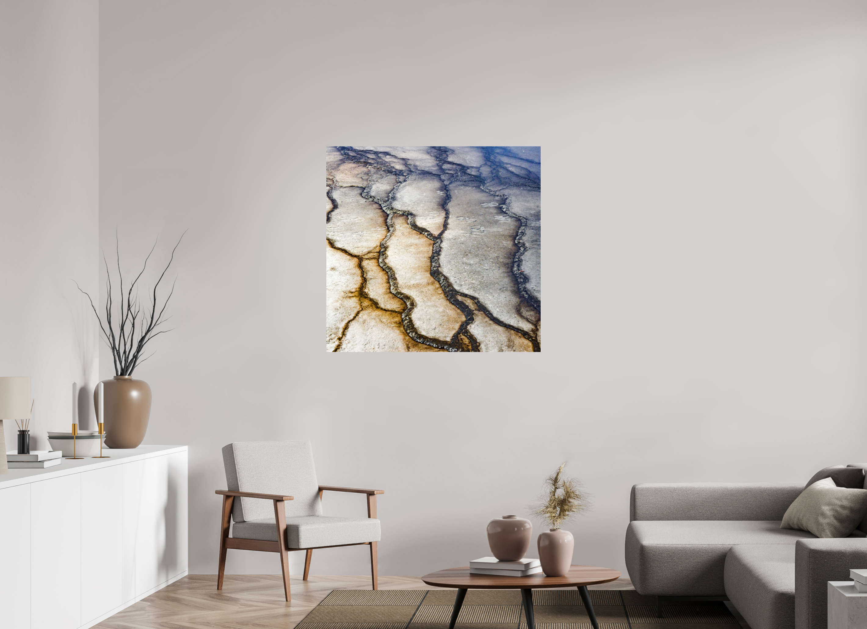 40.7 x 39″, PHOTO PAPER Yellowstone