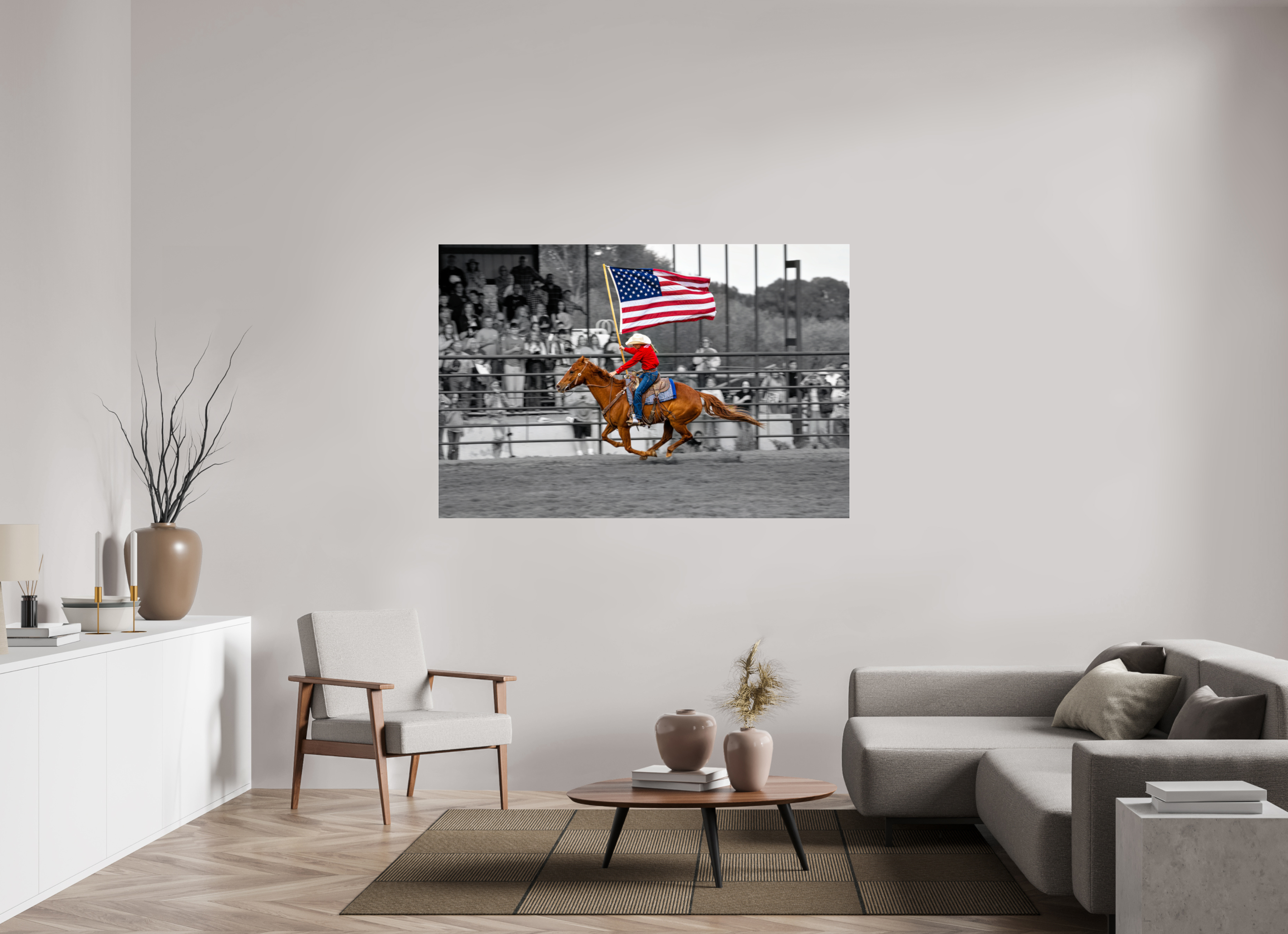 66 x 44″, ACRYLIC America 250 Flag Rider 7