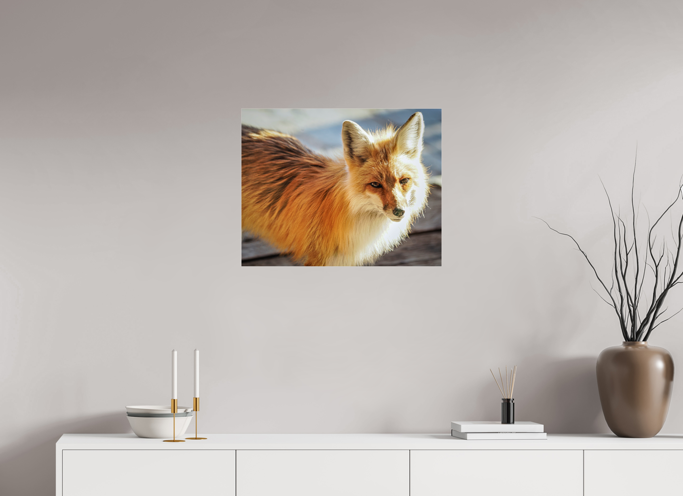 25.4 x 20″, ACRYLIC Fox