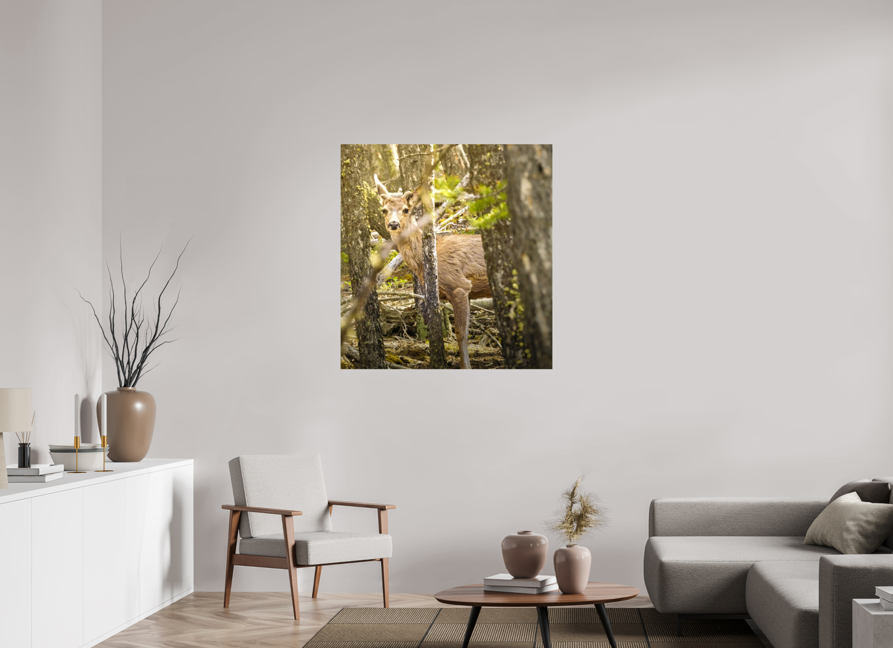 39 x 41.4″, PHOTO PAPER Deer