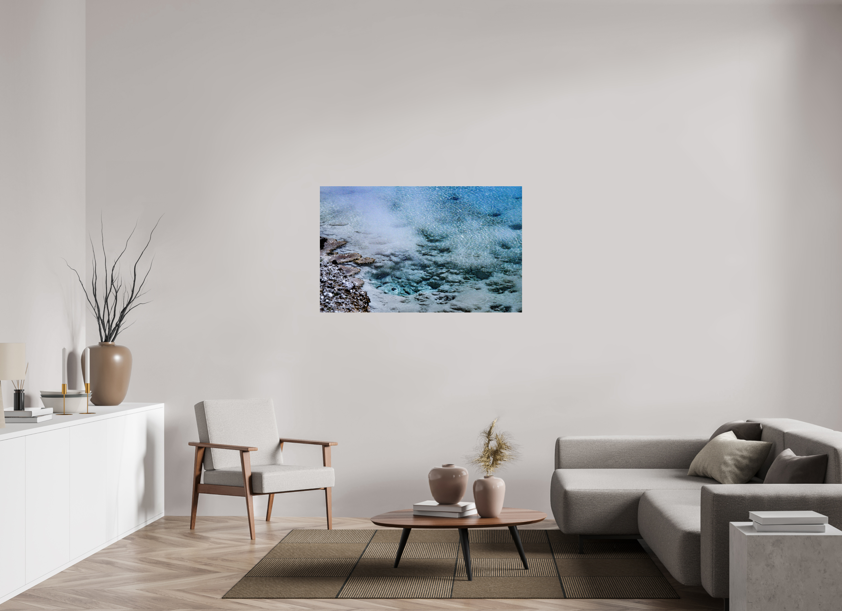 49.6 x 31″, METAL Yellowstone