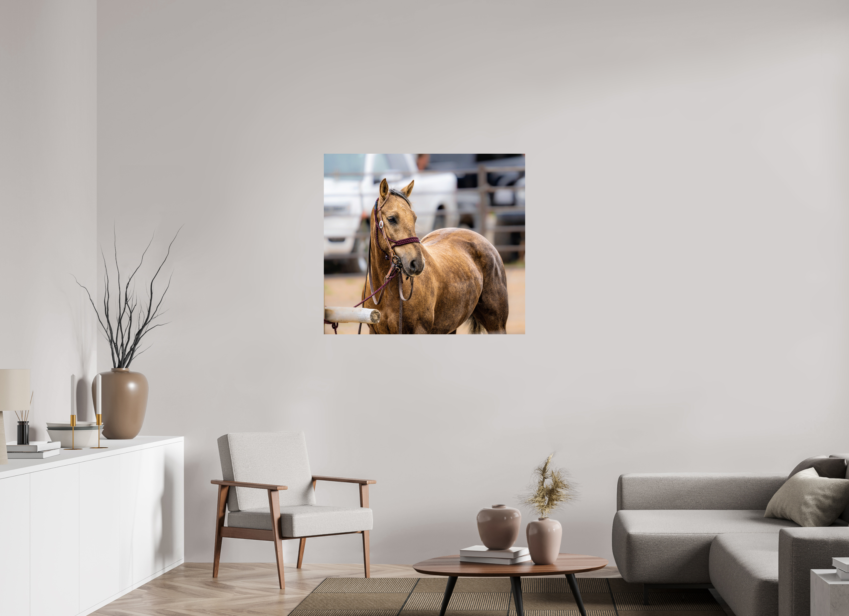 39 x 35″, PHOTO PAPER Pack Horse Portrait 3