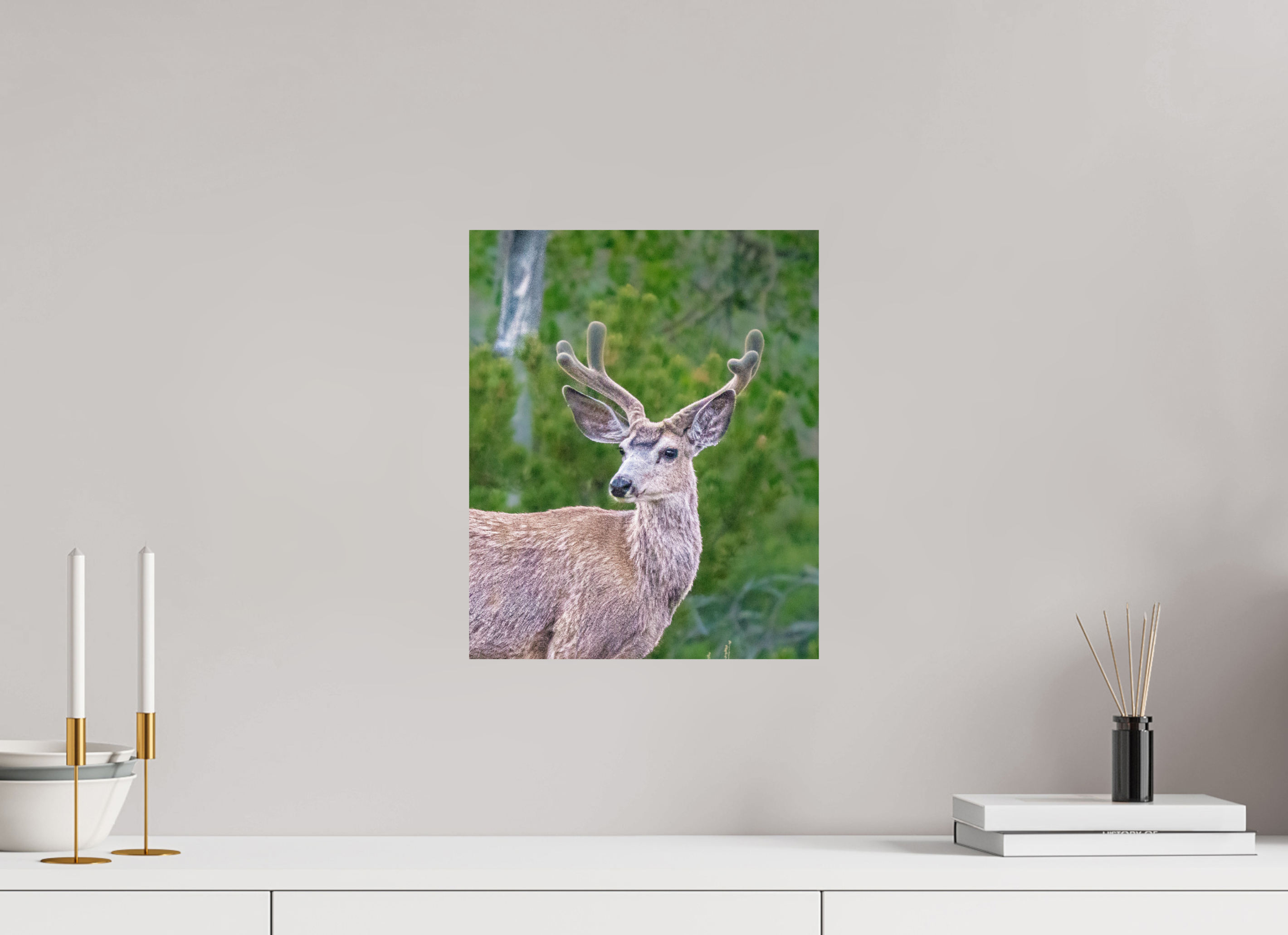 12 x 14.7″, METAL Deer