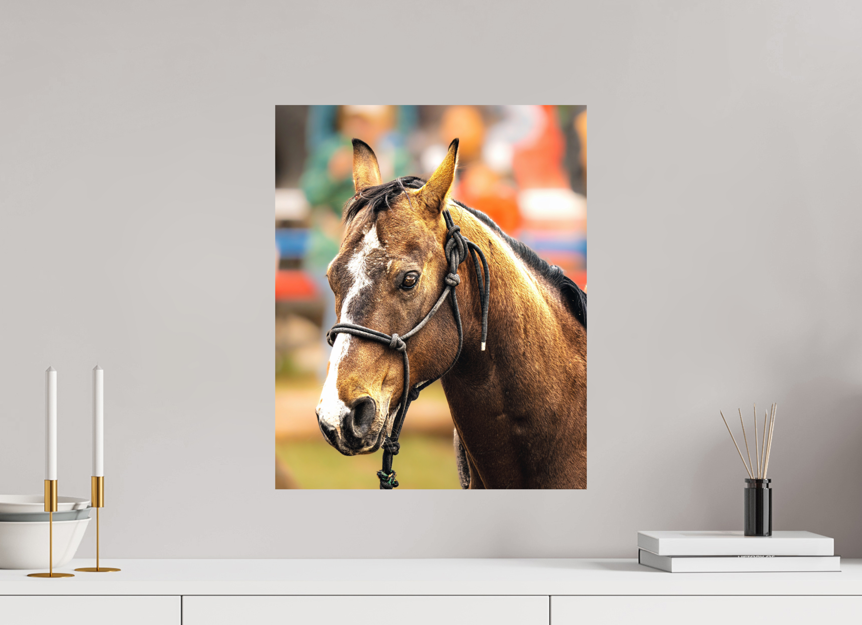 16 x 19.7″, METAL Pack Horse Portrait 9 Web Exclusive