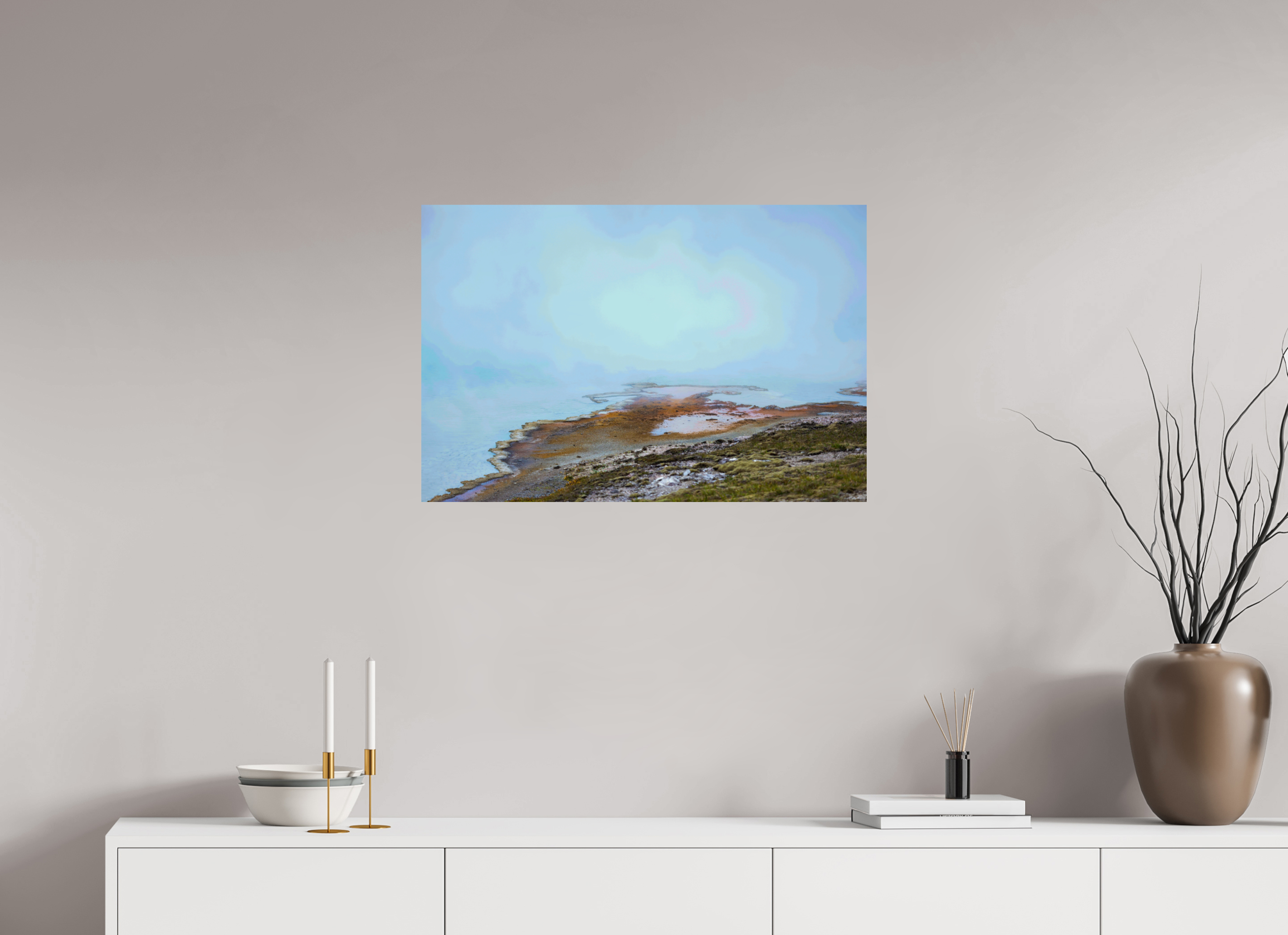 30 x 20″, METAL Yellowstone