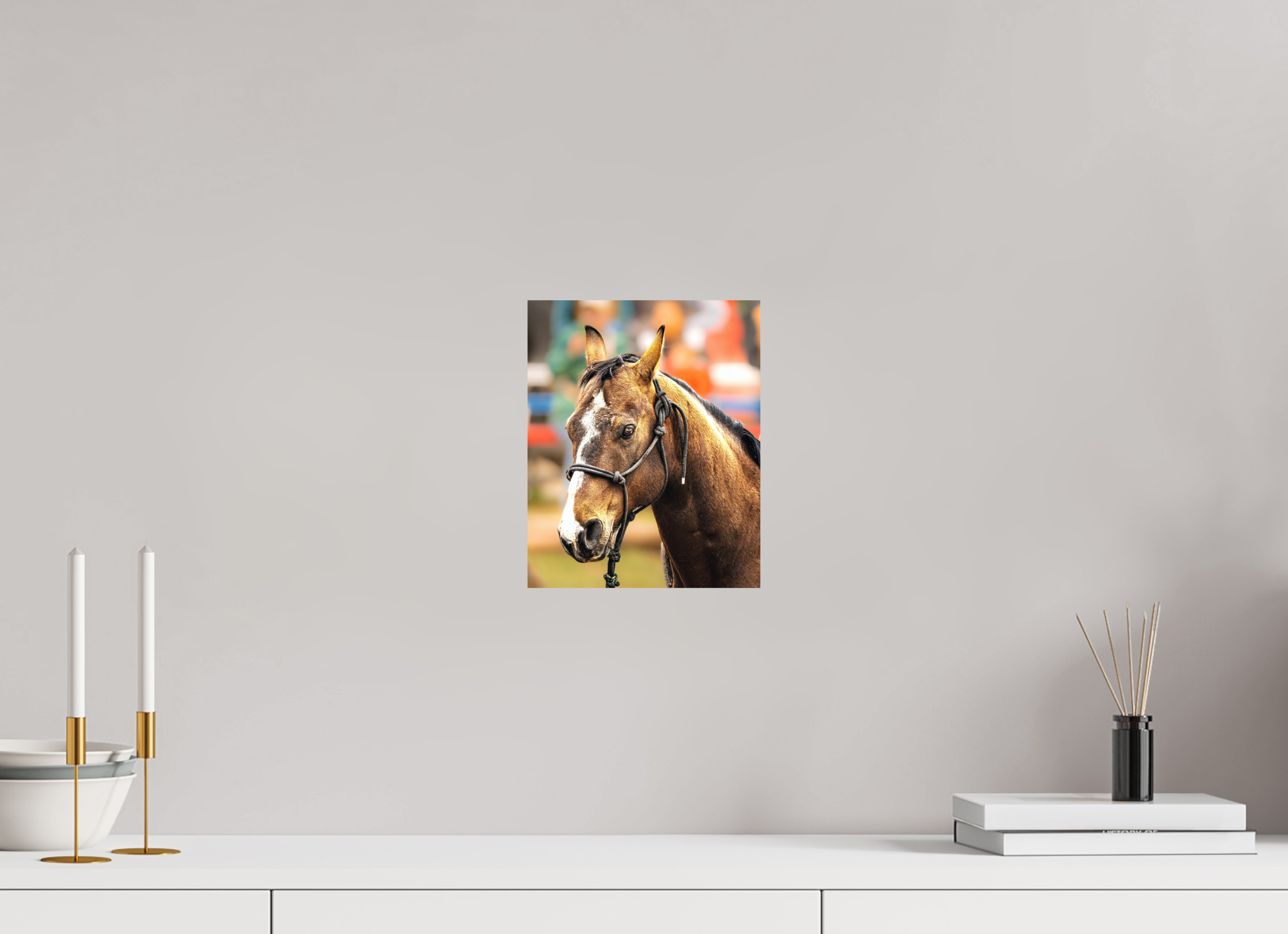 8 x 9.9″, METAL Pack Horse Portrait 9 Web Exclusive