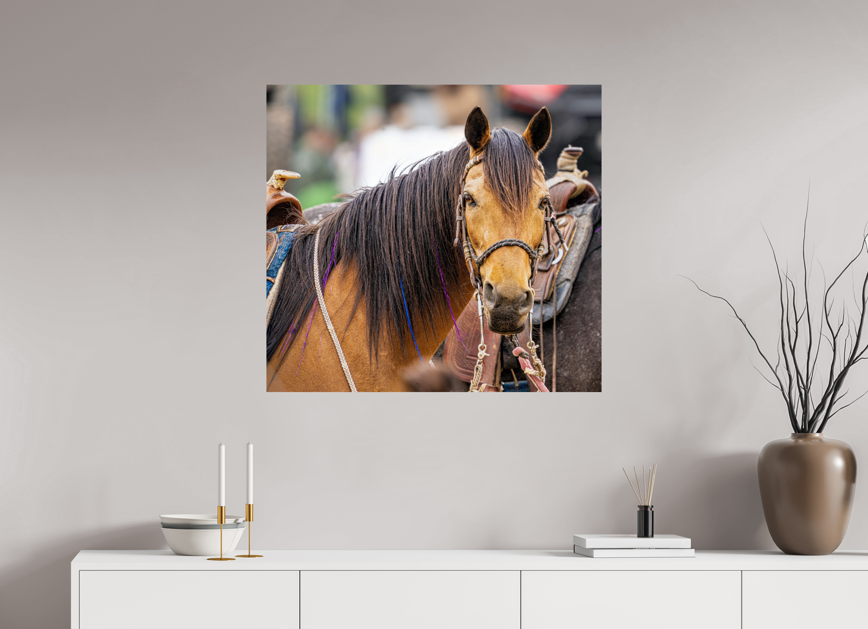 33.7 x 31″, PHOTO PAPER Pack Horse Portrait 11 Web Exclusive
