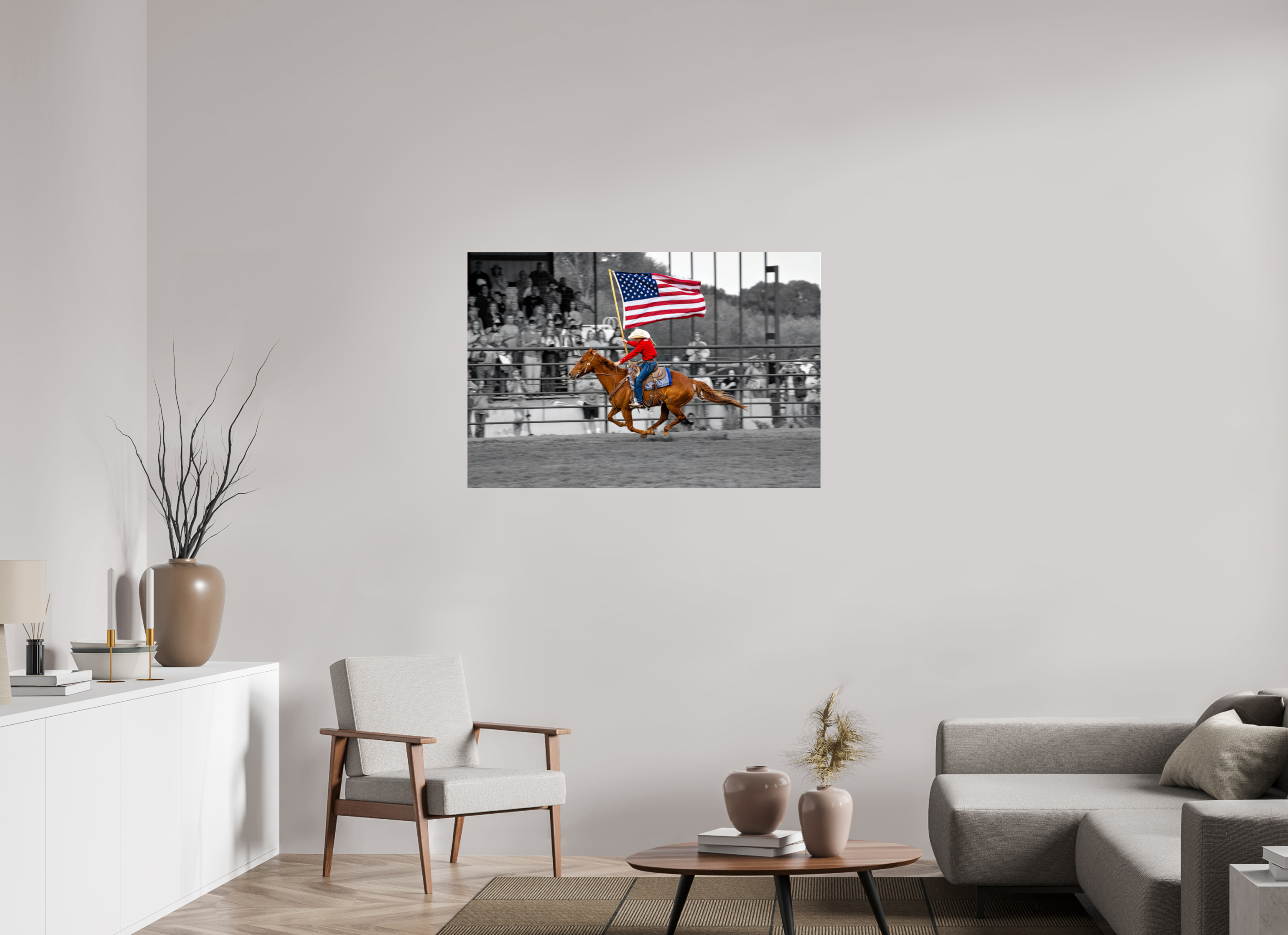45 x 30″, ACRYLIC America 250 Flag Rider 7