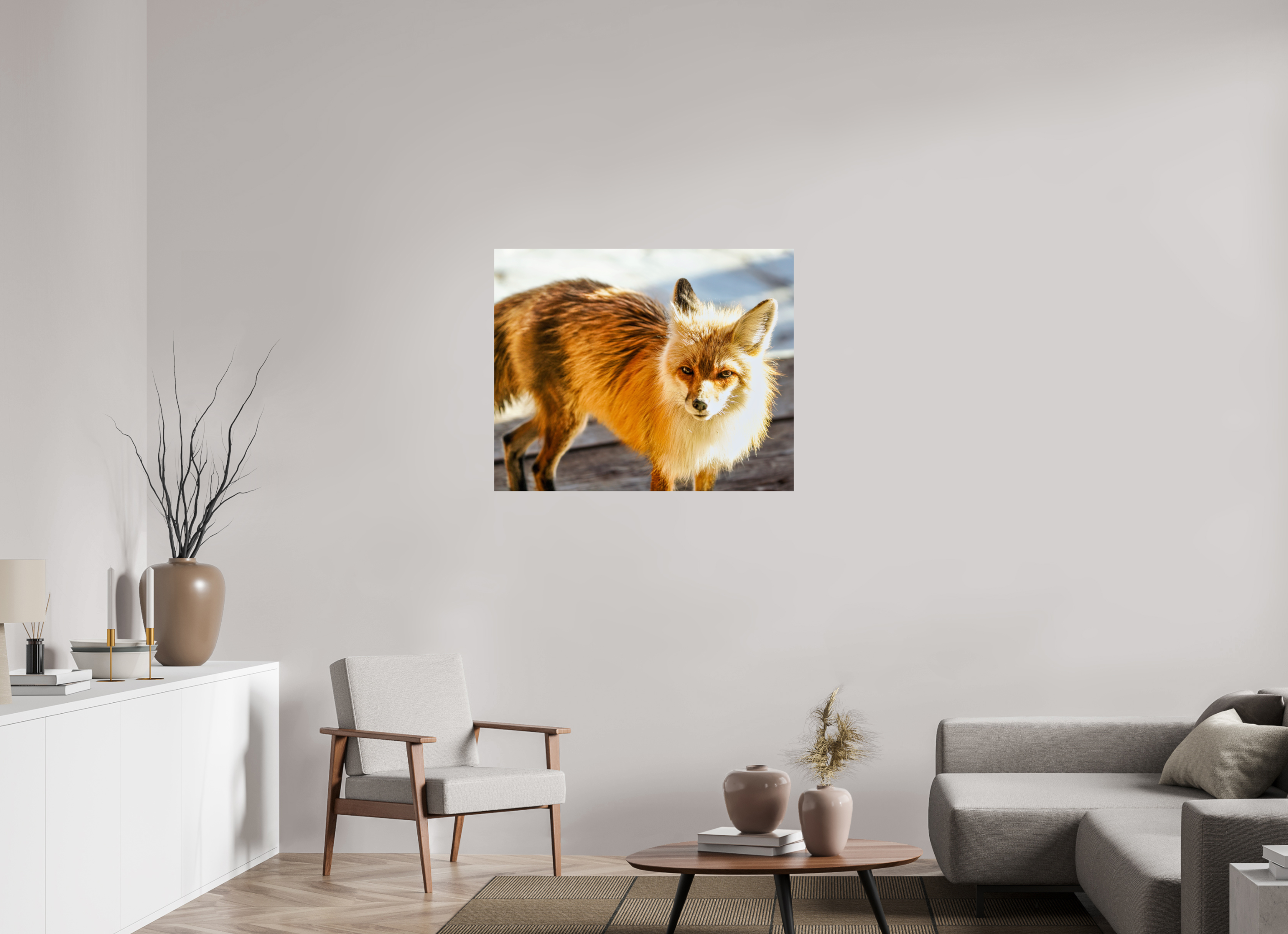 38.3 x 31″, PHOTO PAPER Fox