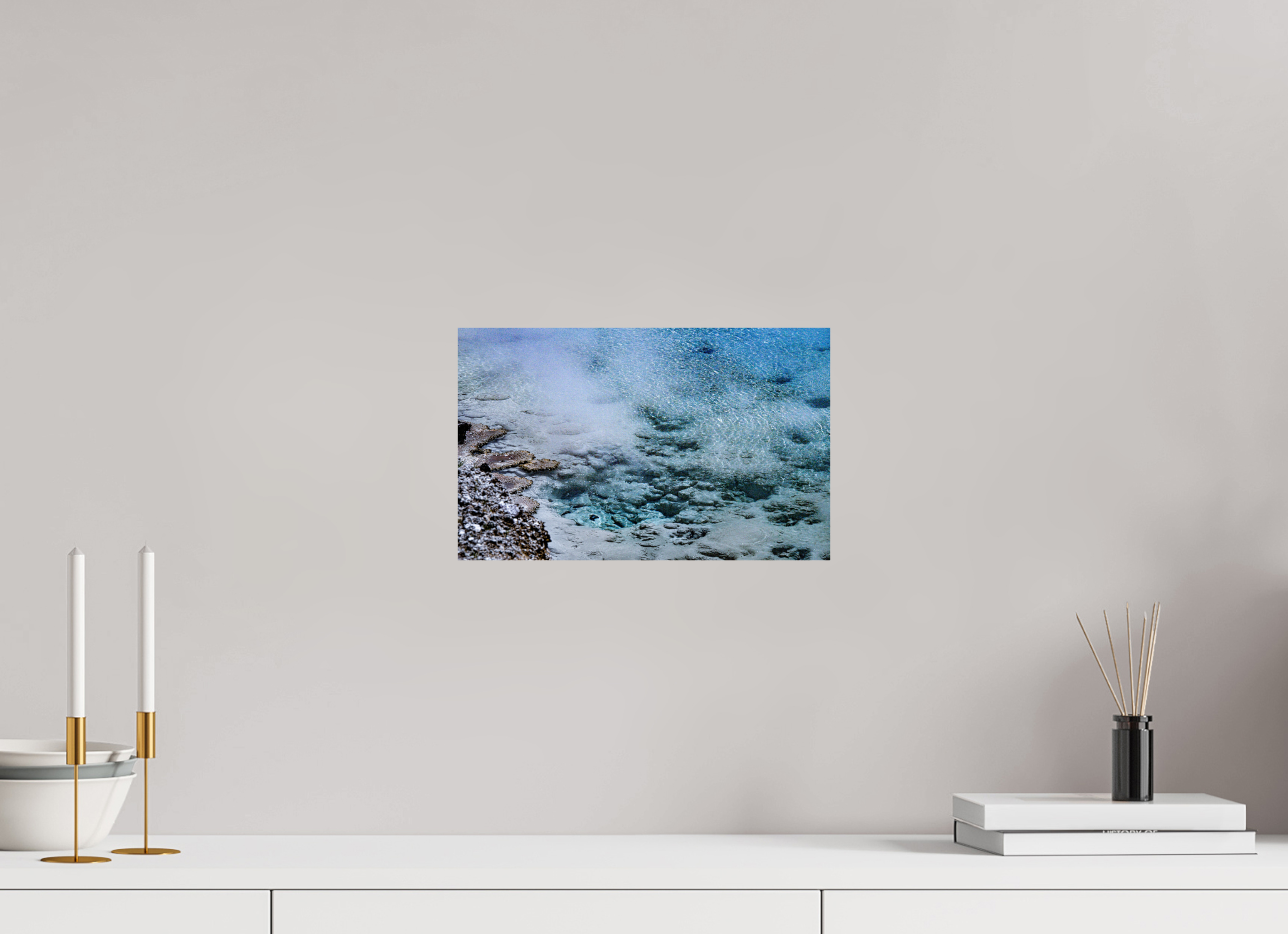 12.8 x 8″, METAL Yellowstone