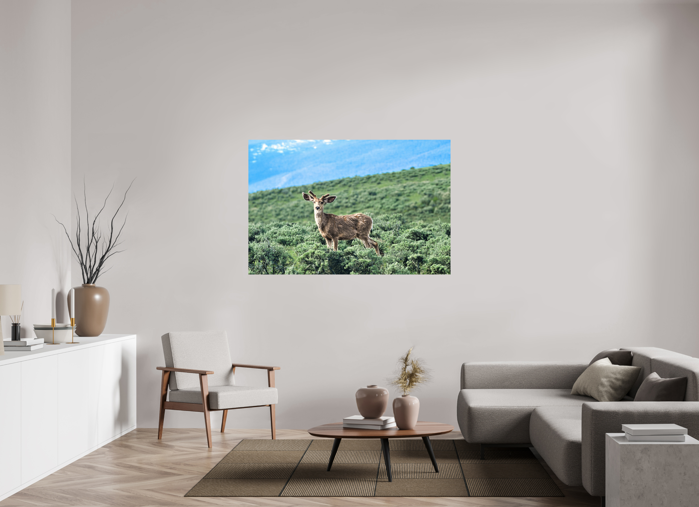 60 x 40″, PHOTO PAPER Deer