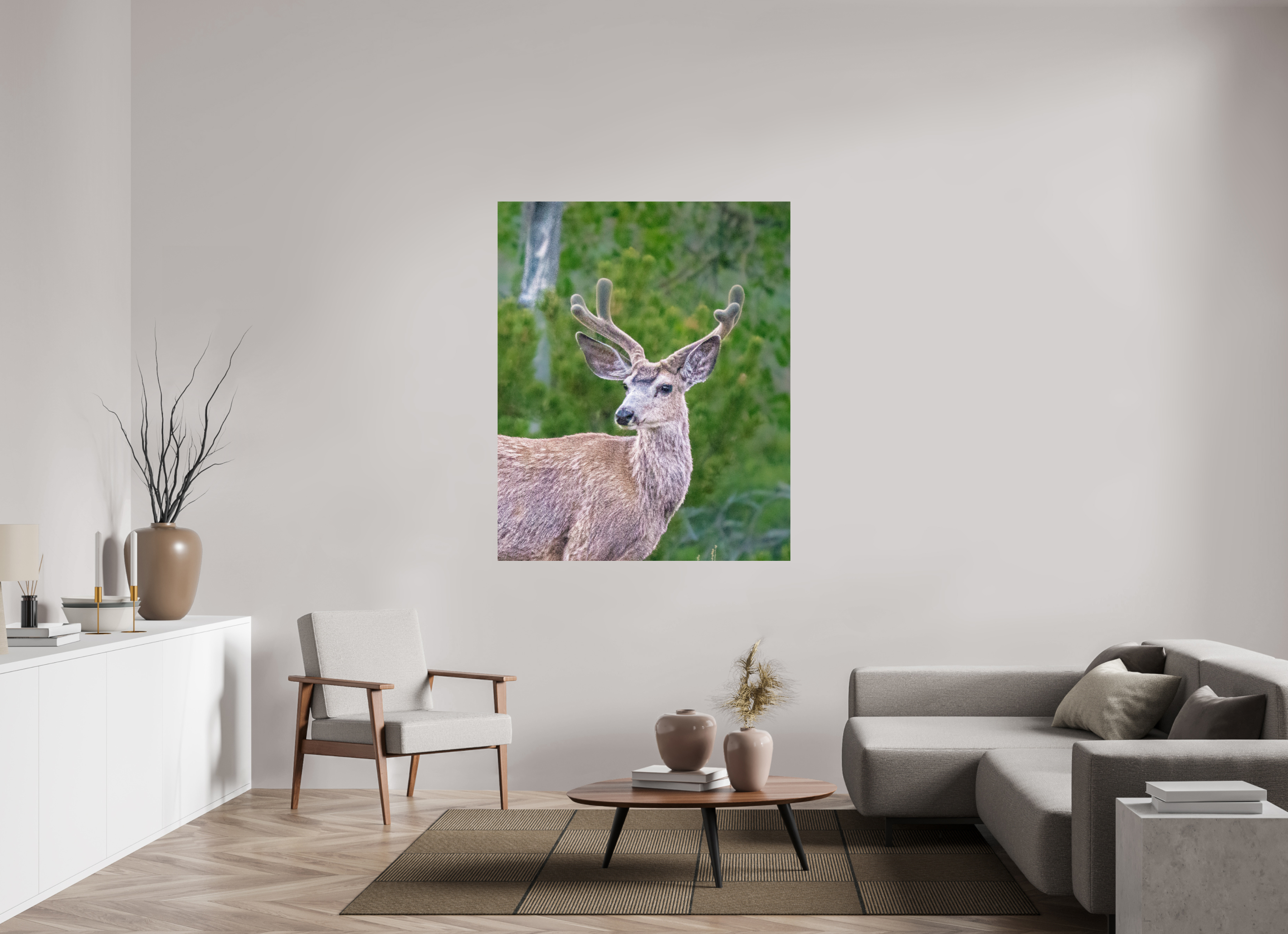 47 x 57.7″, METAL Deer