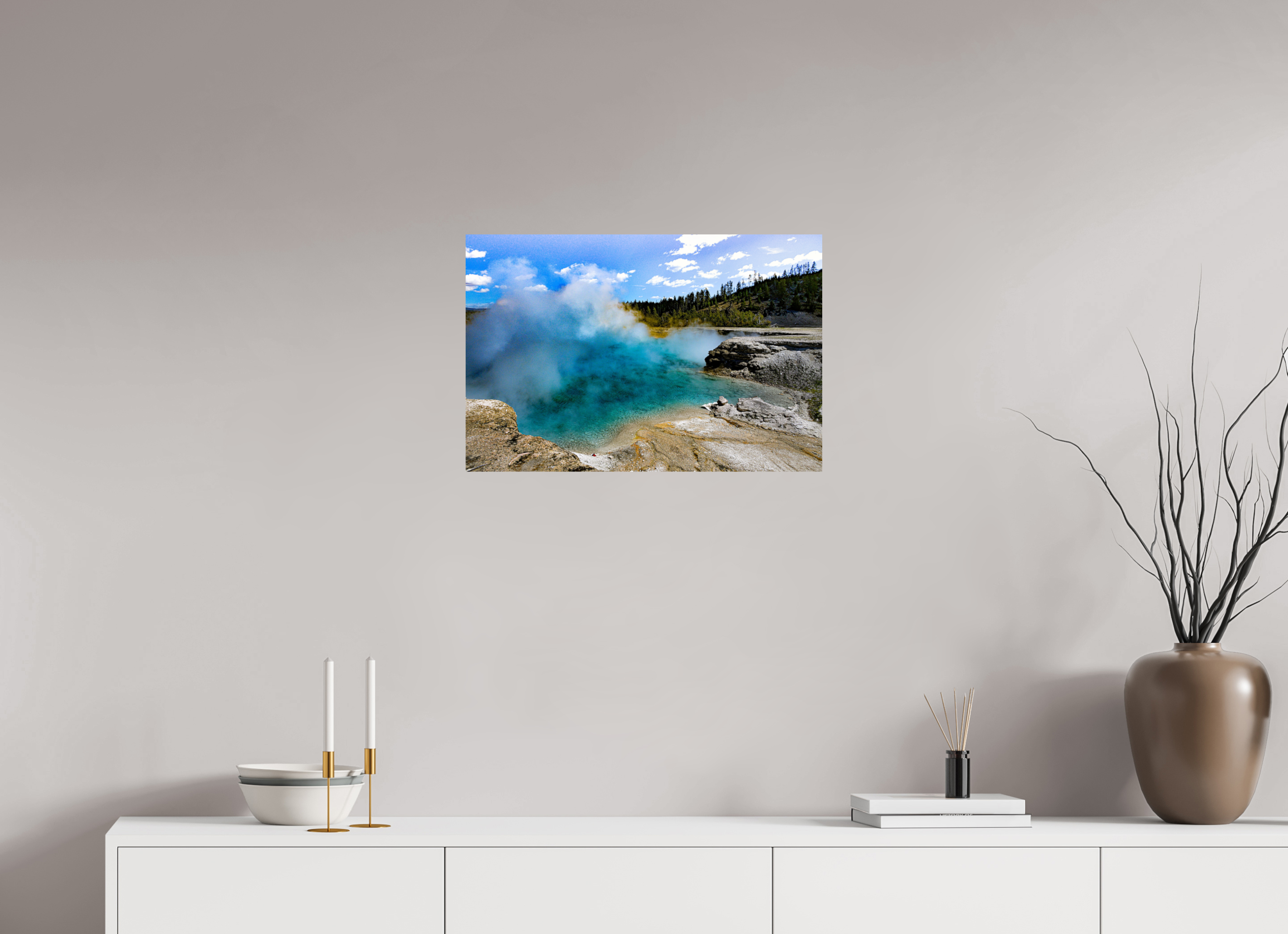 24 x 16″, METAL Yellowstone