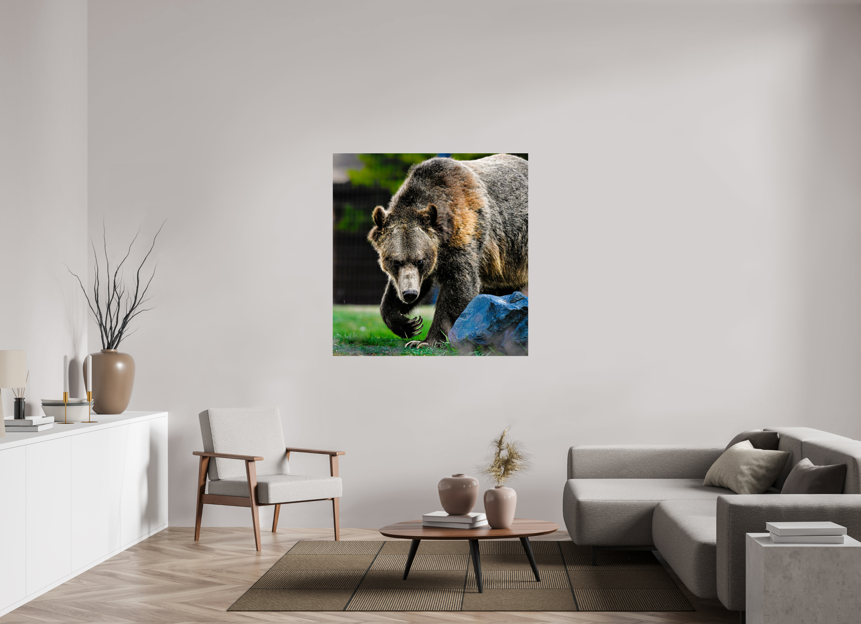 47 x 48.8″, ACRYLIC Bear