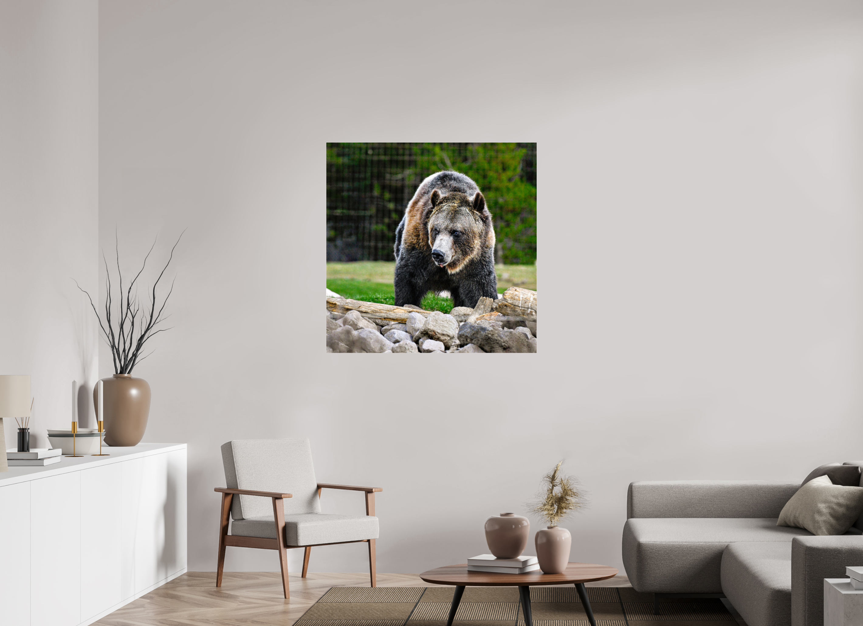 40 x 40″, ACRYLIC Bear