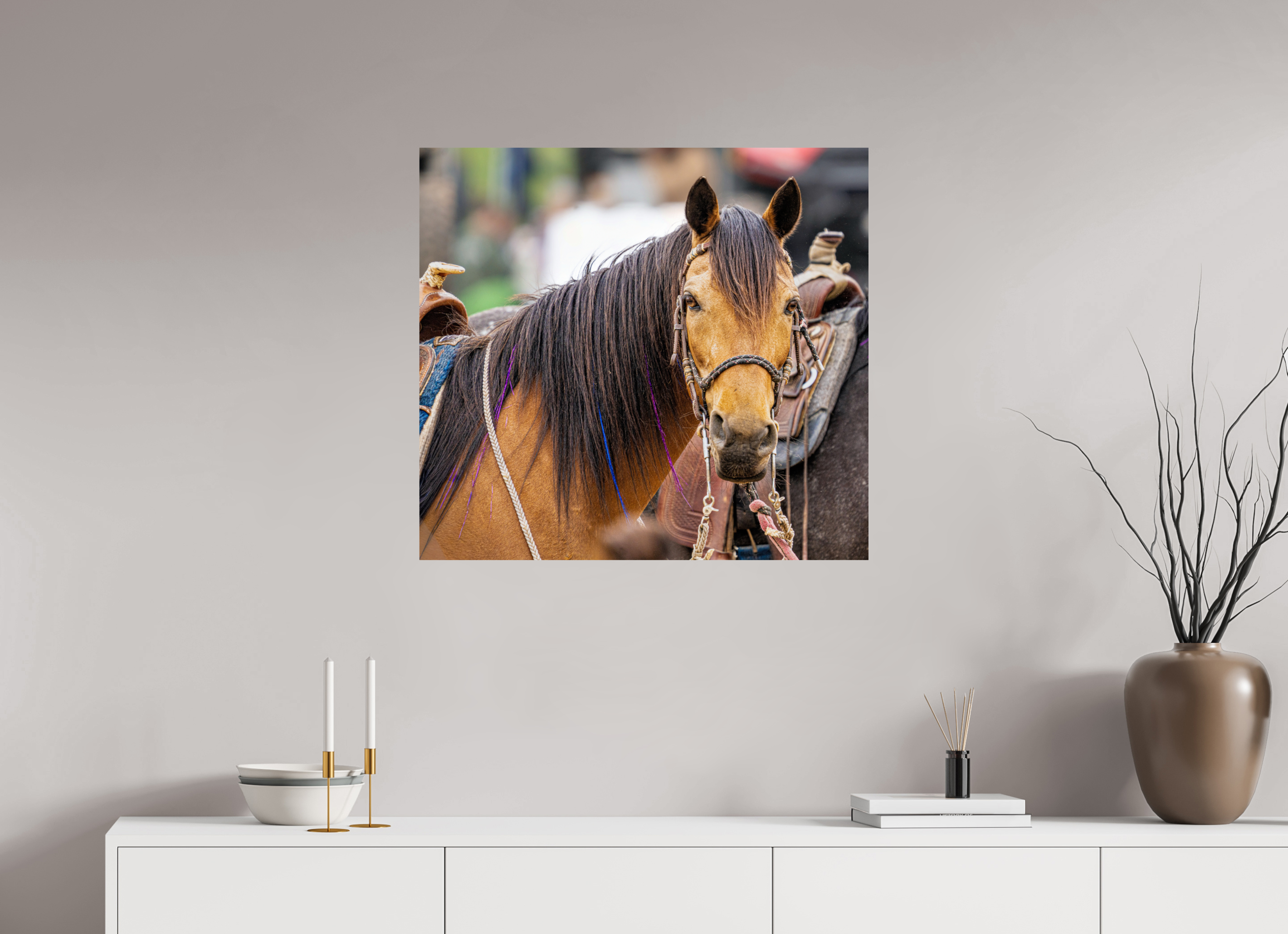 30.5 x 28″, PHOTO PAPER Pack Horse Portrait 11 Web Exclusive
