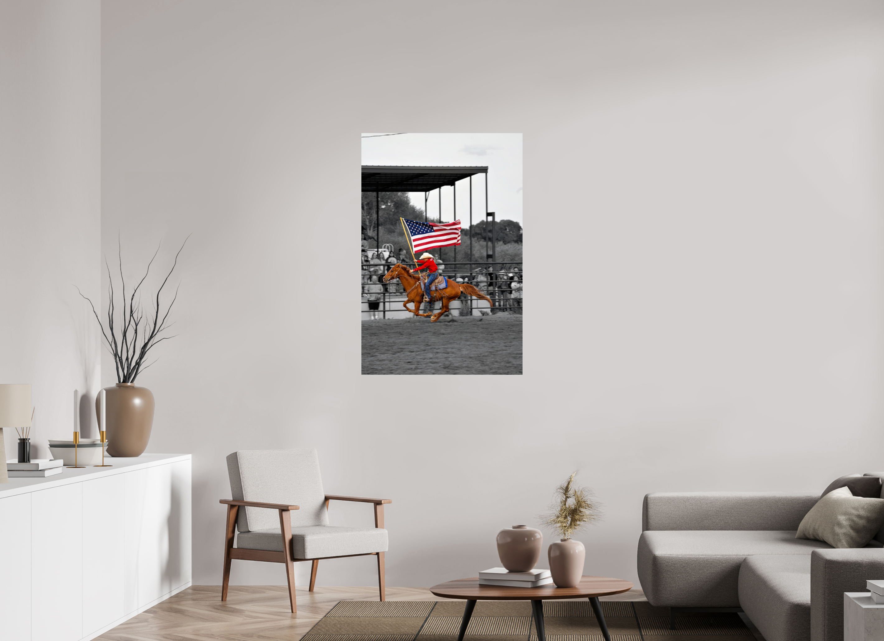 30 x 45″, PHOTO PAPER America 250 Flag Rider 8
