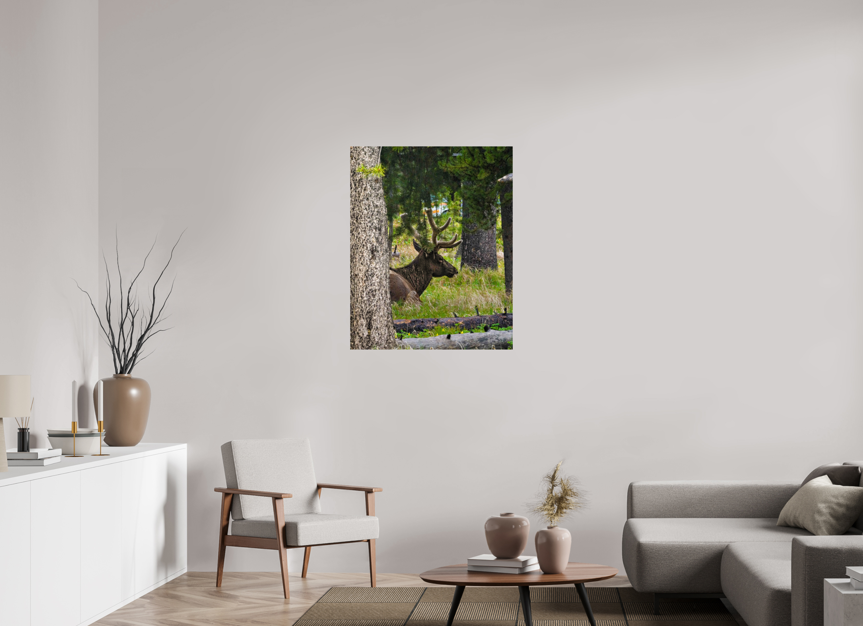 31 x 38.7″, PHOTO PAPER Elk