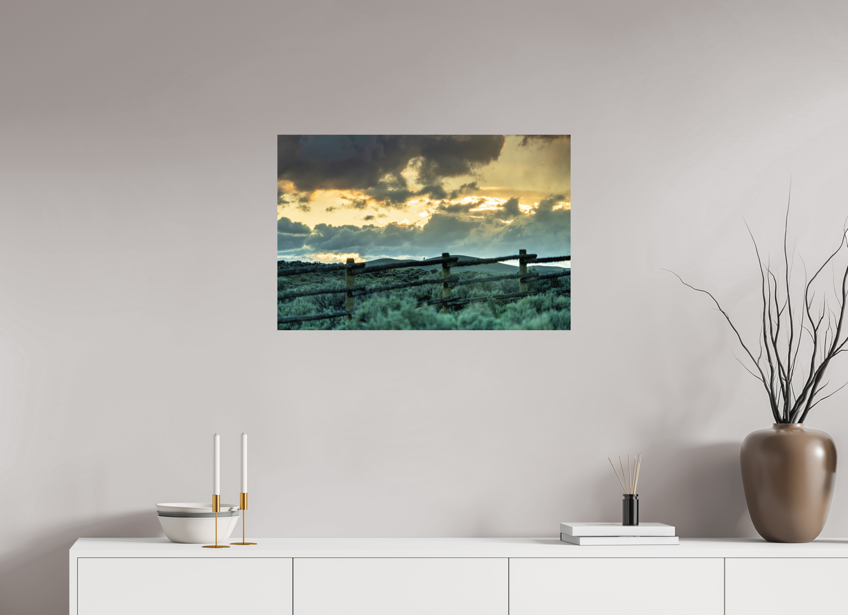 30 x 20″, METAL Wyoming