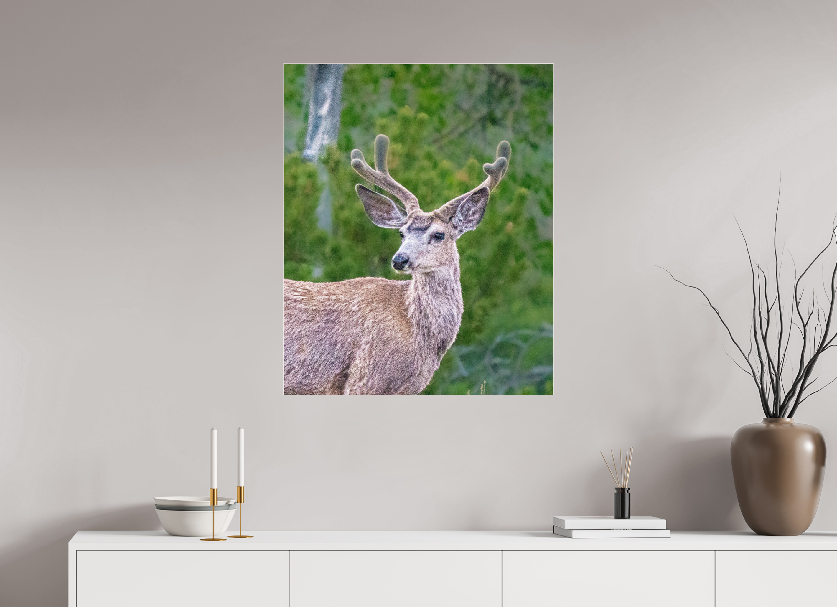 28 x 34.4″, ACRYLIC Deer