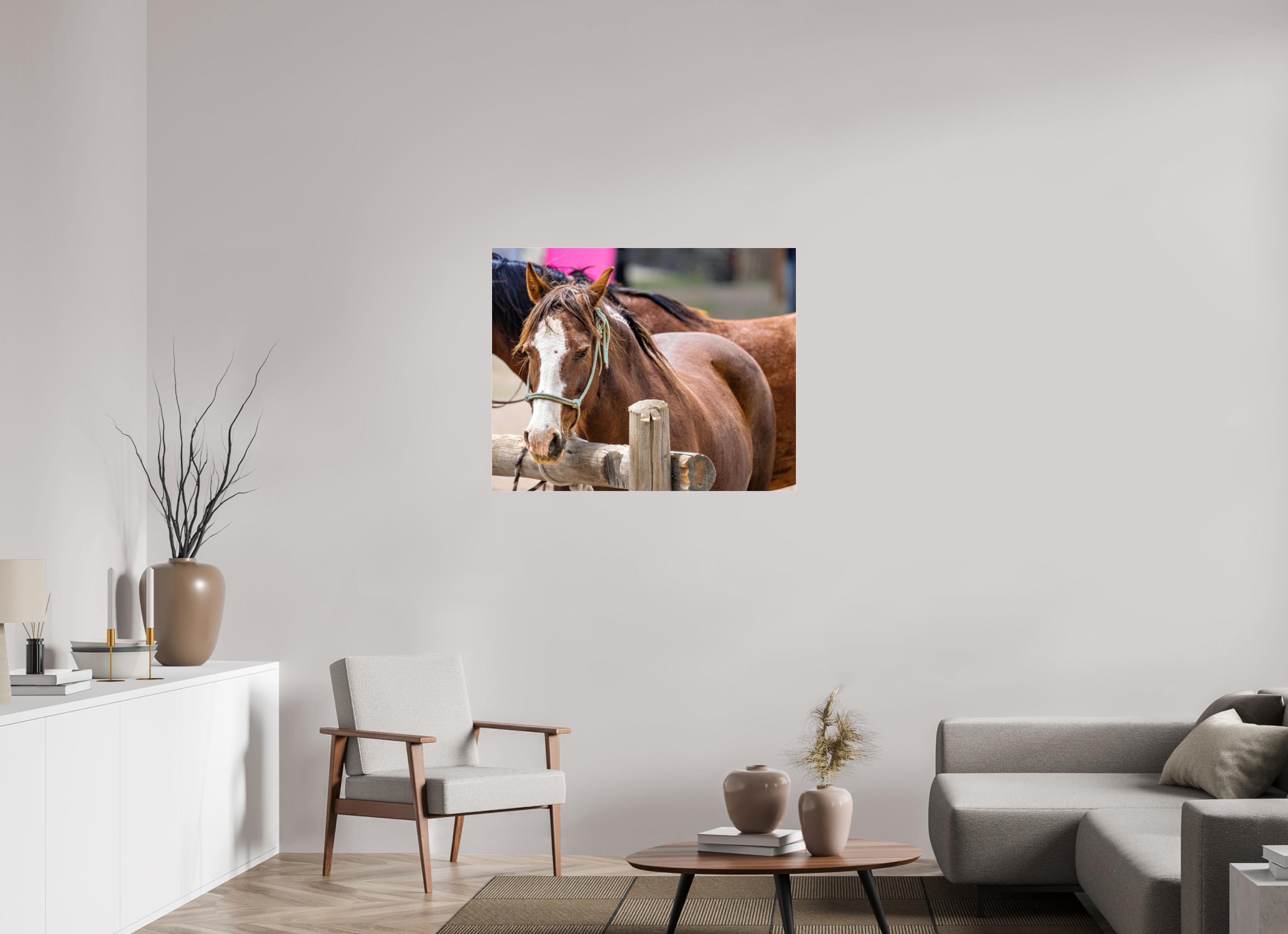 38.7 x 31″, ACRYLIC Pack Horse Portrait 12 Web Exclusive