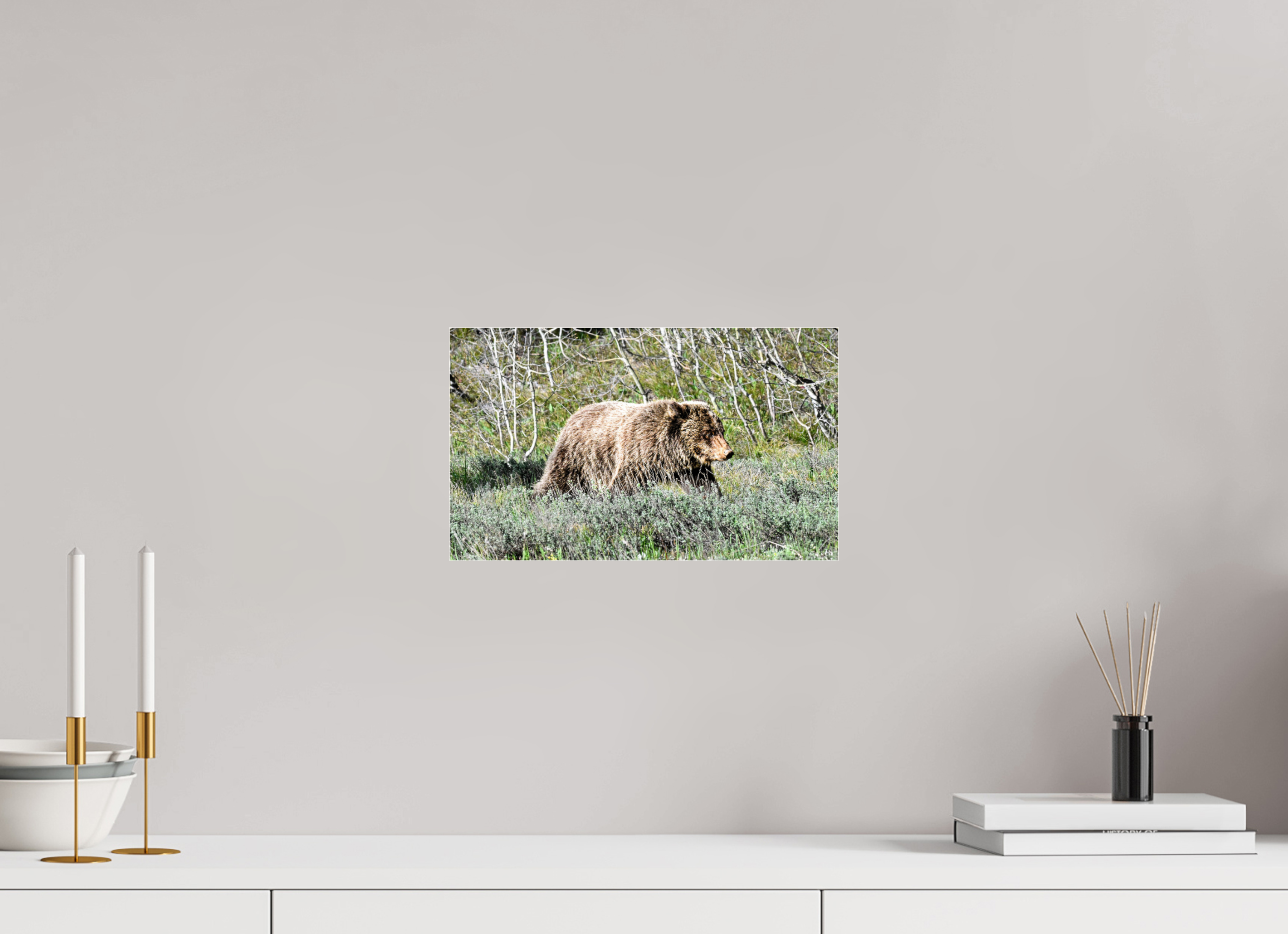 13.3 x 8″, ACRYLIC Bear