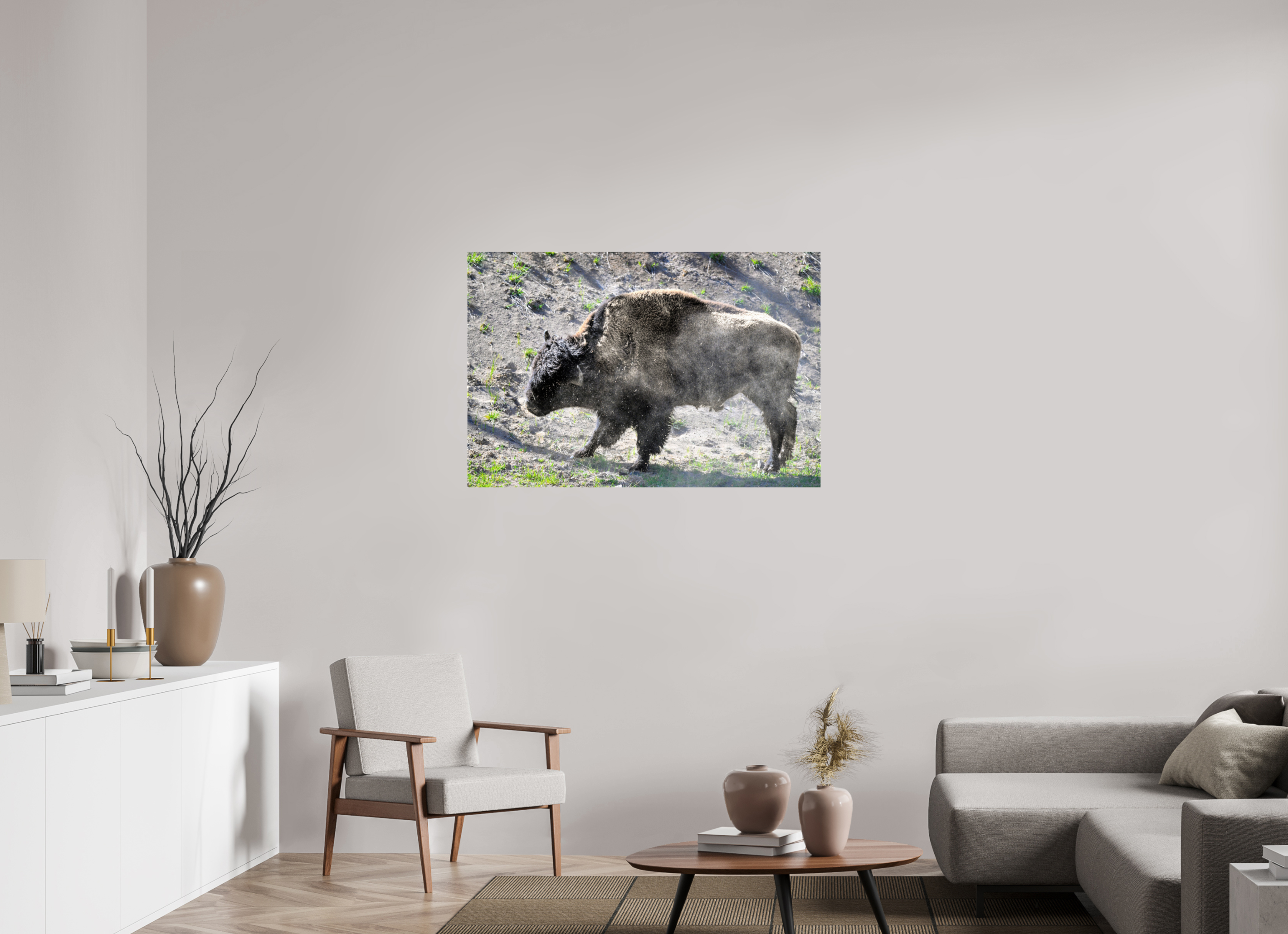 45 x 30″, ACRYLIC Bison Shake
