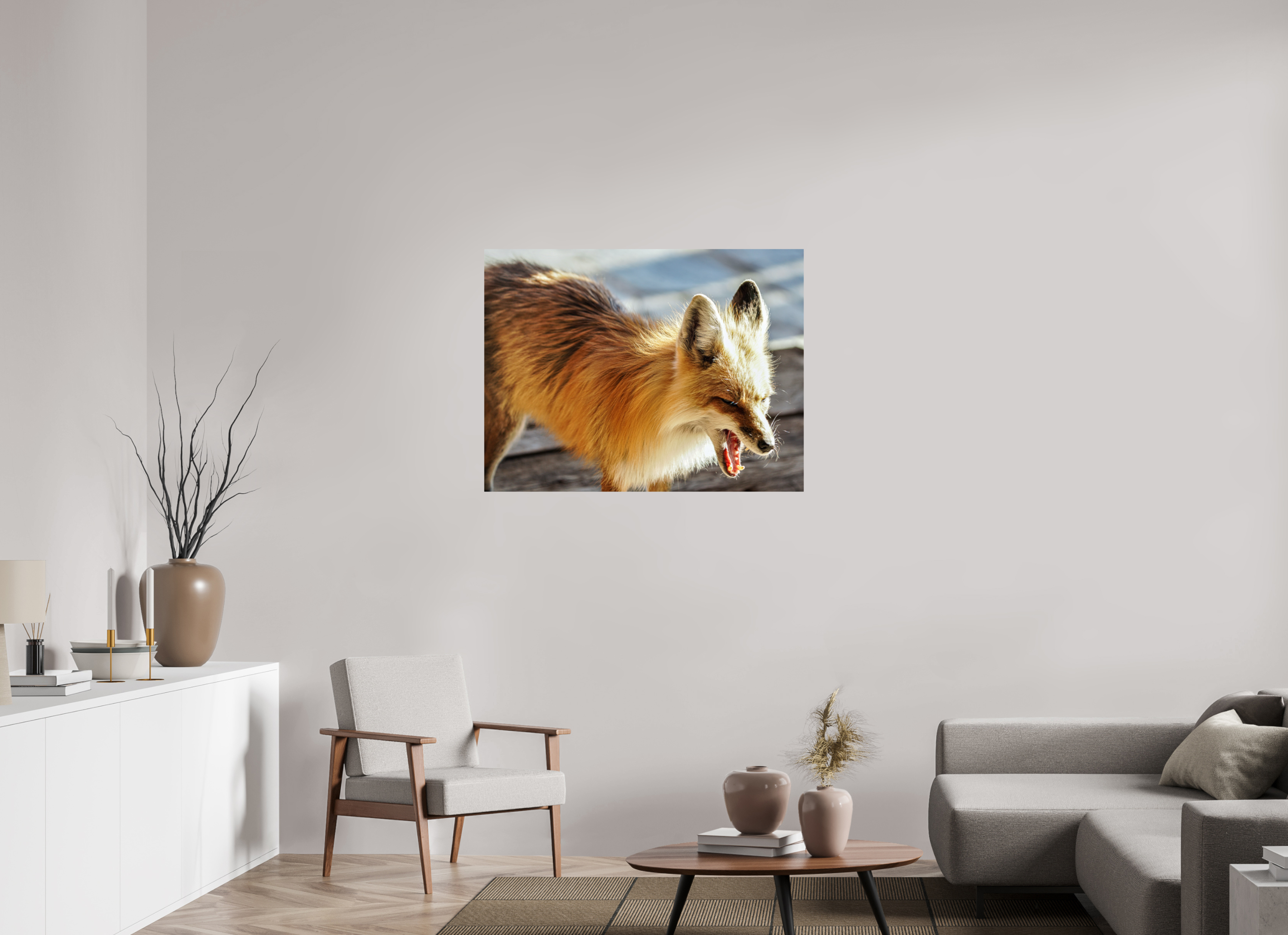 40.8 x 31″, PHOTO PAPER Fox
