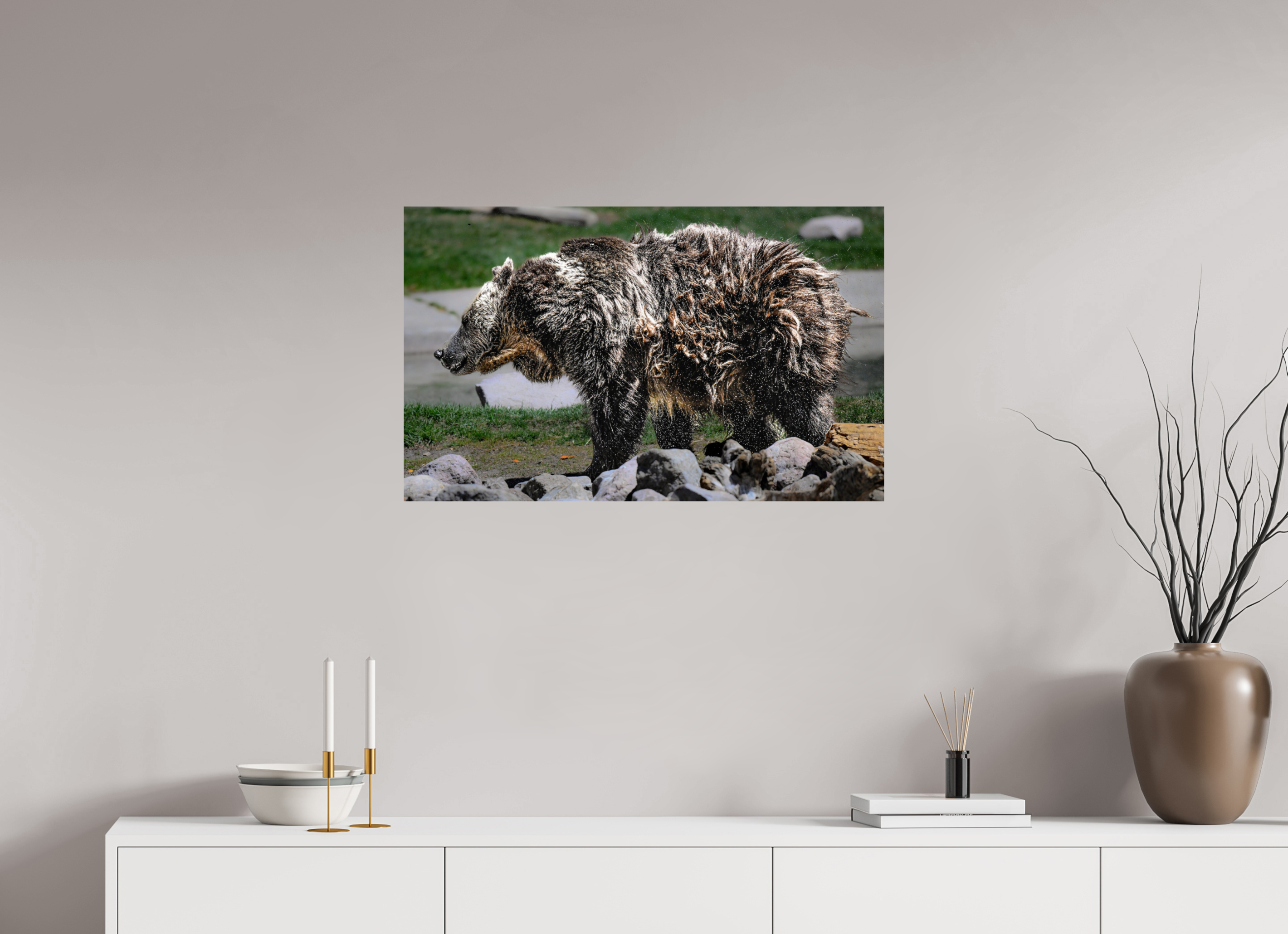 32.6 x 20″, PHOTO PAPER Bear