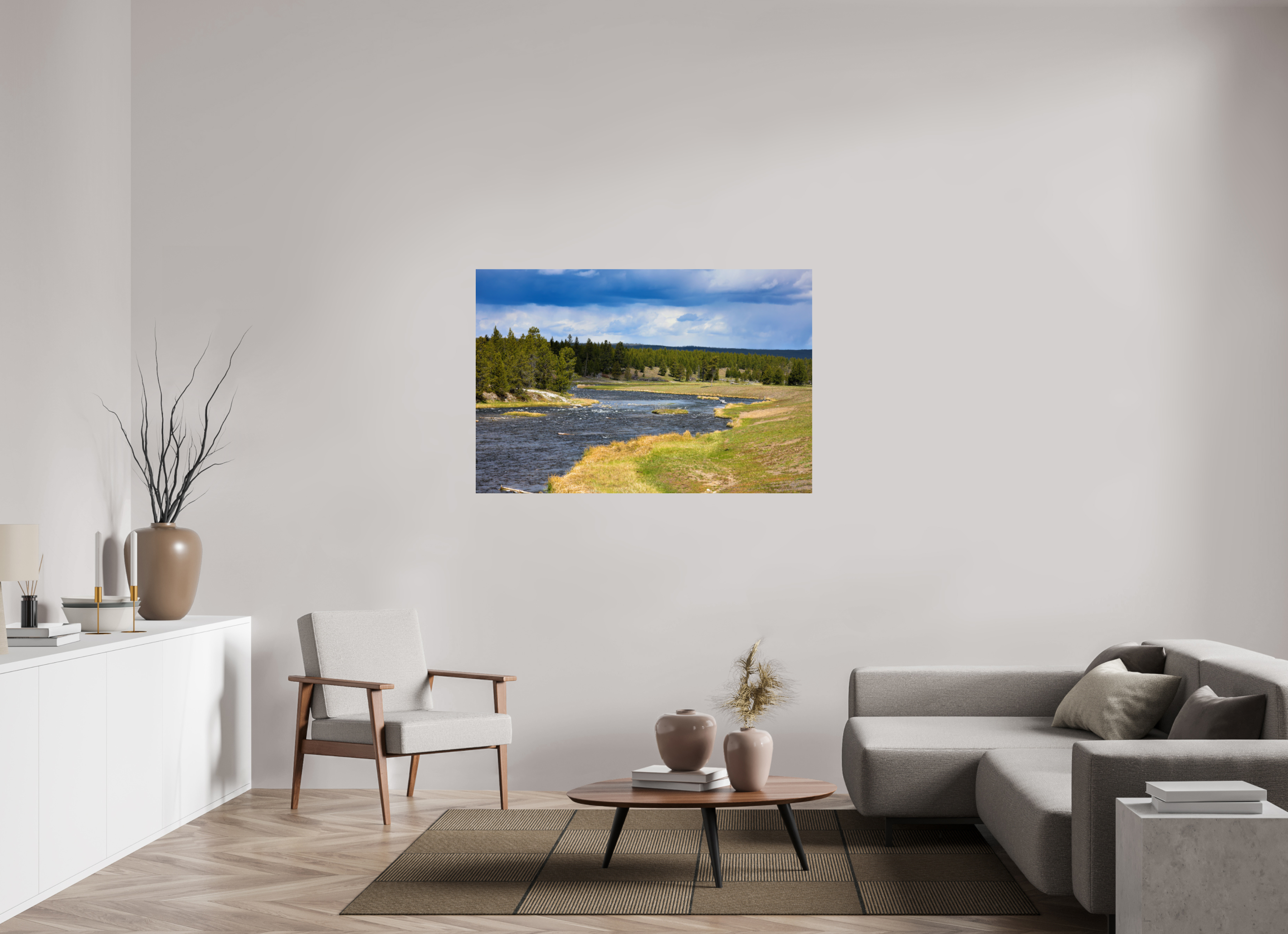 54 x 36″, METAL Yellowstone