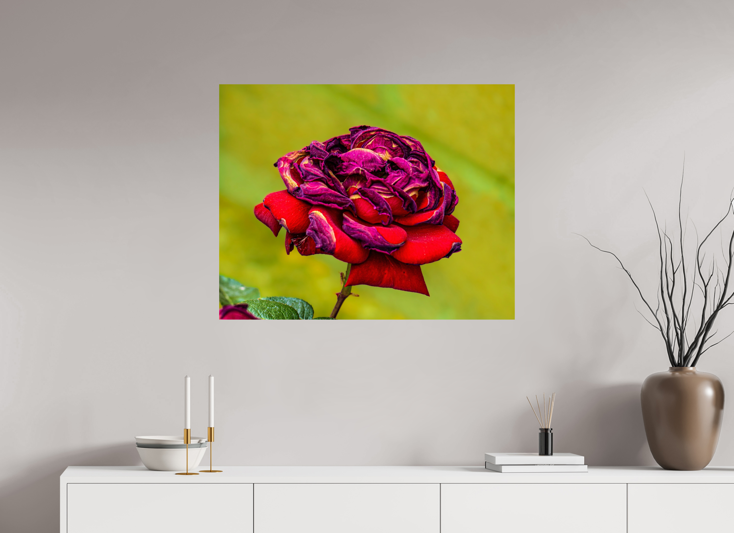 35.2 x 28″, PHOTO PAPER Red Rose