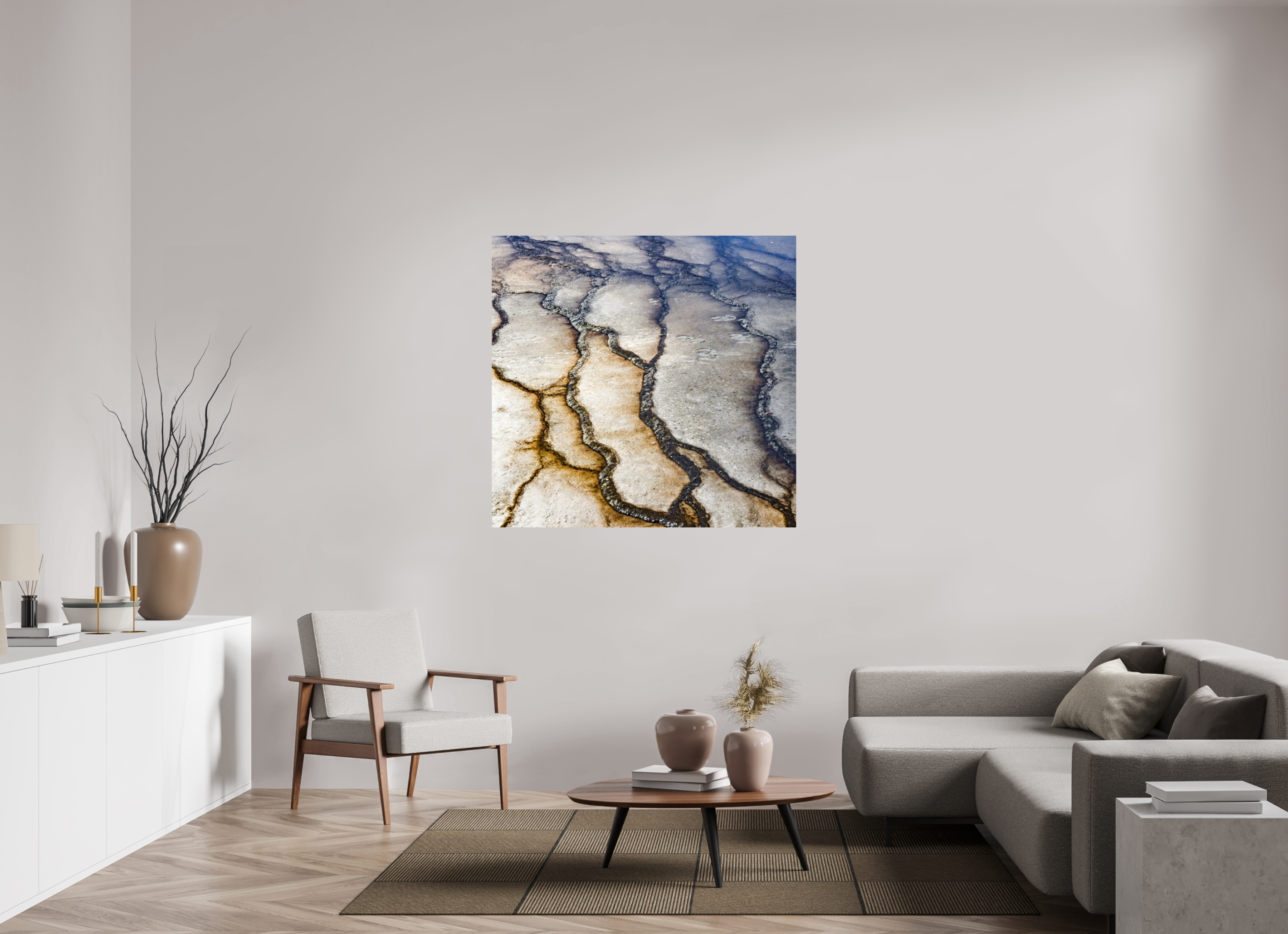 49 x 47″, PHOTO PAPER Yellowstone