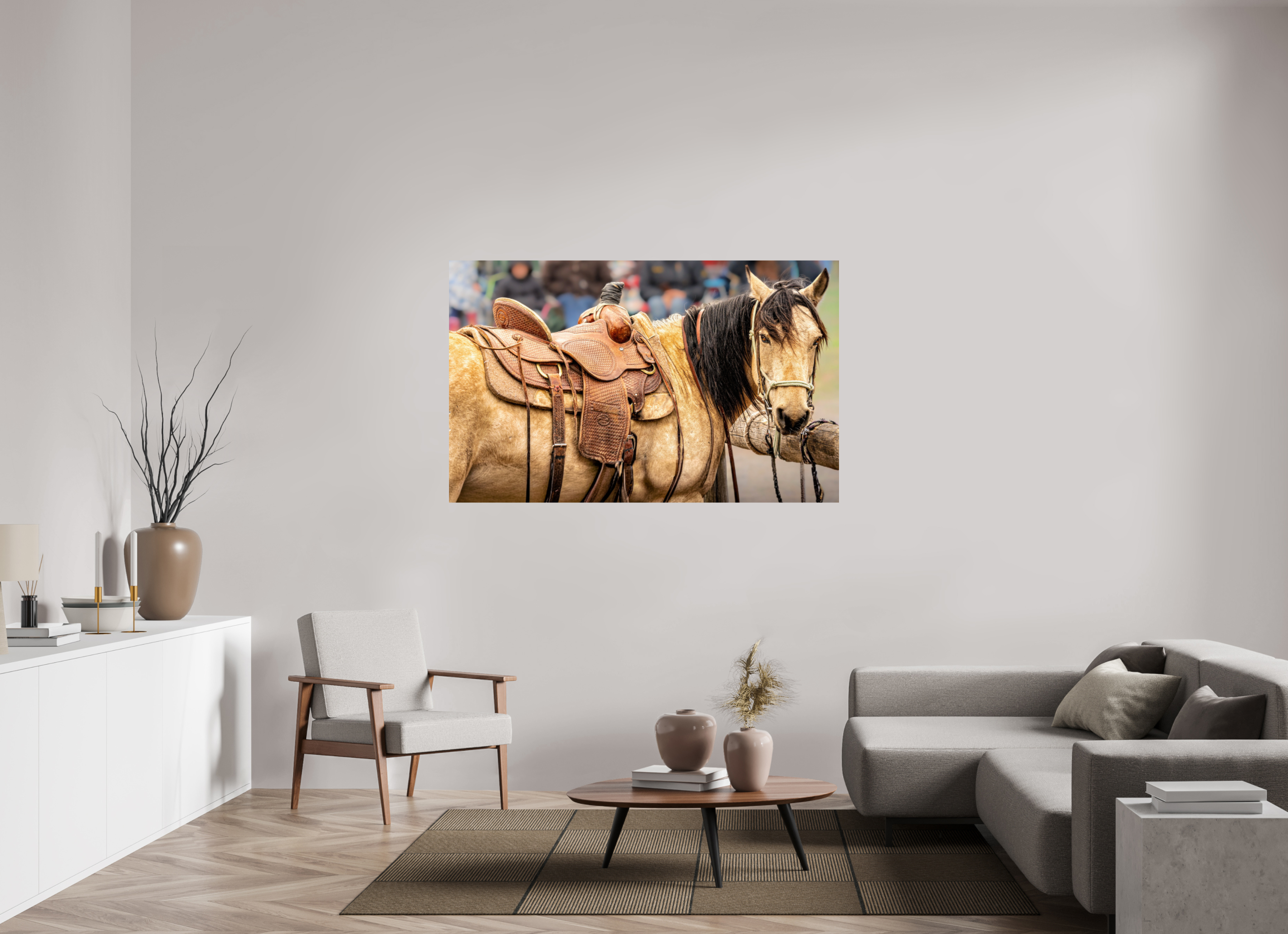 62.8 x 39″, PHOTO PAPER Pack Horse Portrait 7