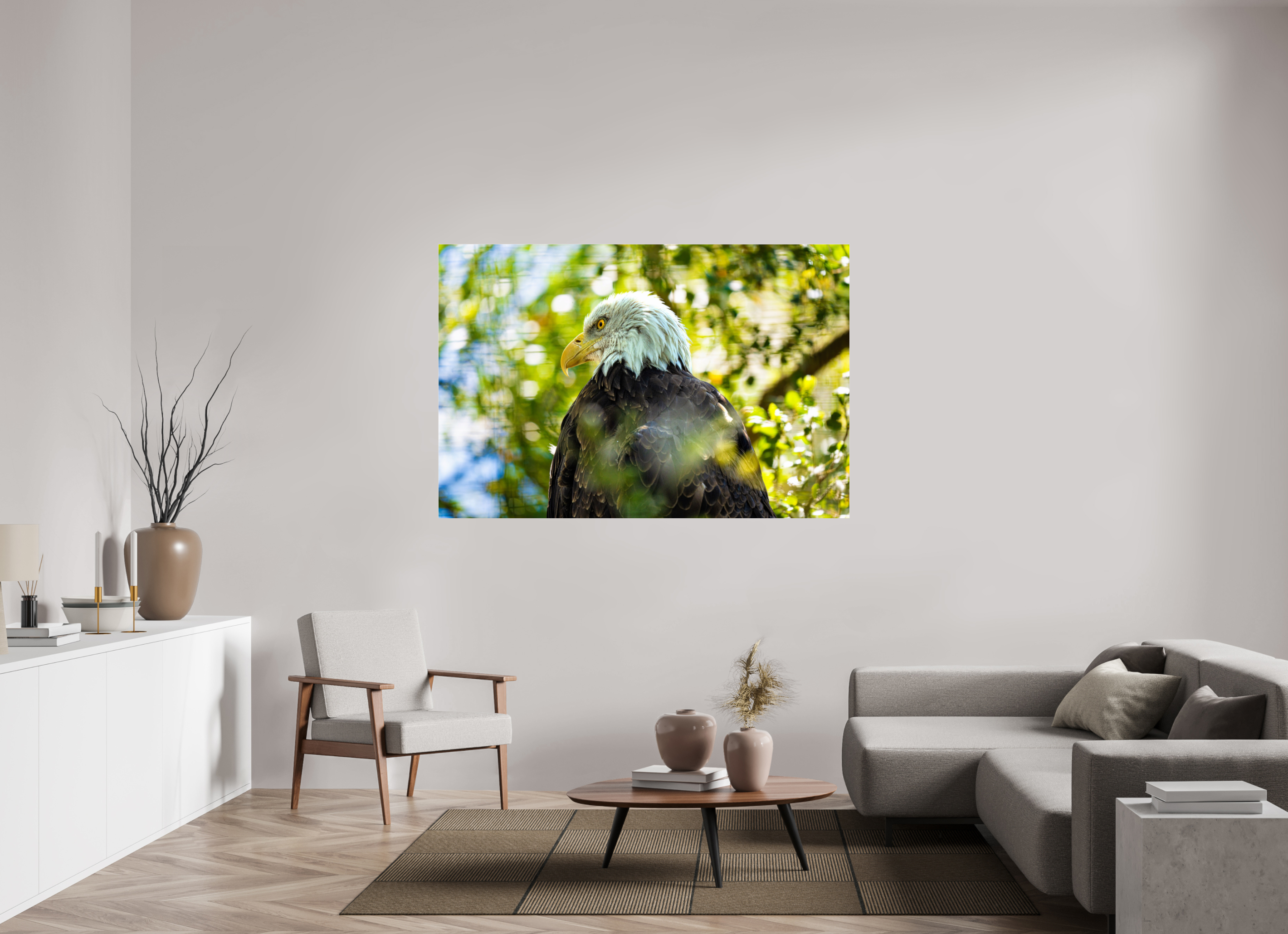 66 x 44″, ACRYLIC America 250 Bald Eagle