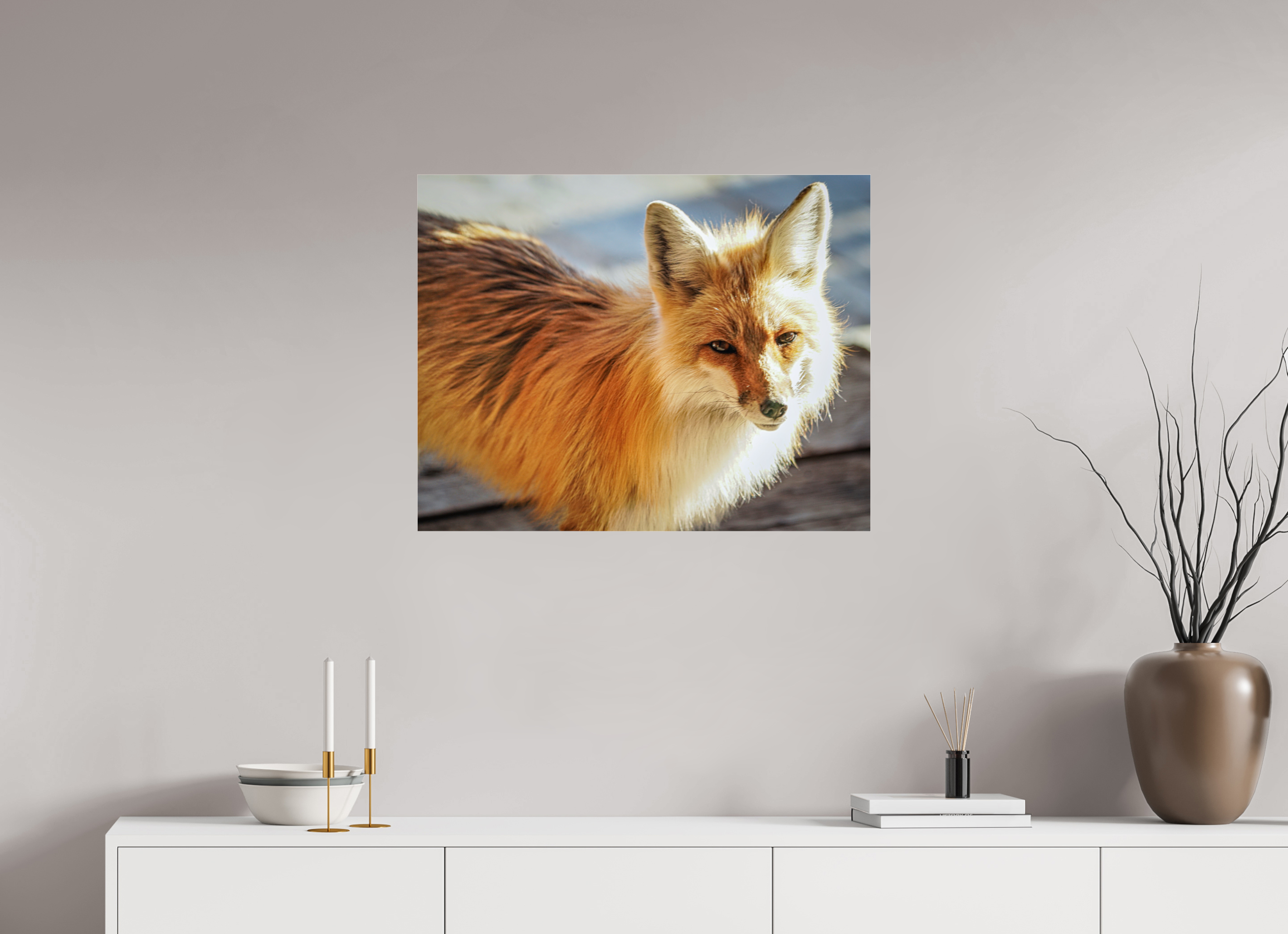 30.5 x 24″, ACRYLIC Fox