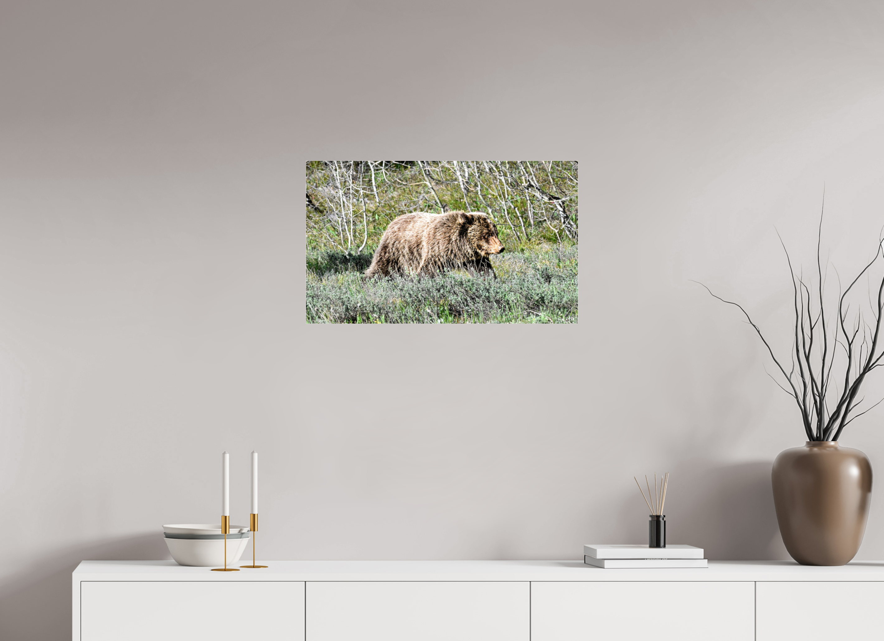 26.7 x 16″, ACRYLIC Bear
