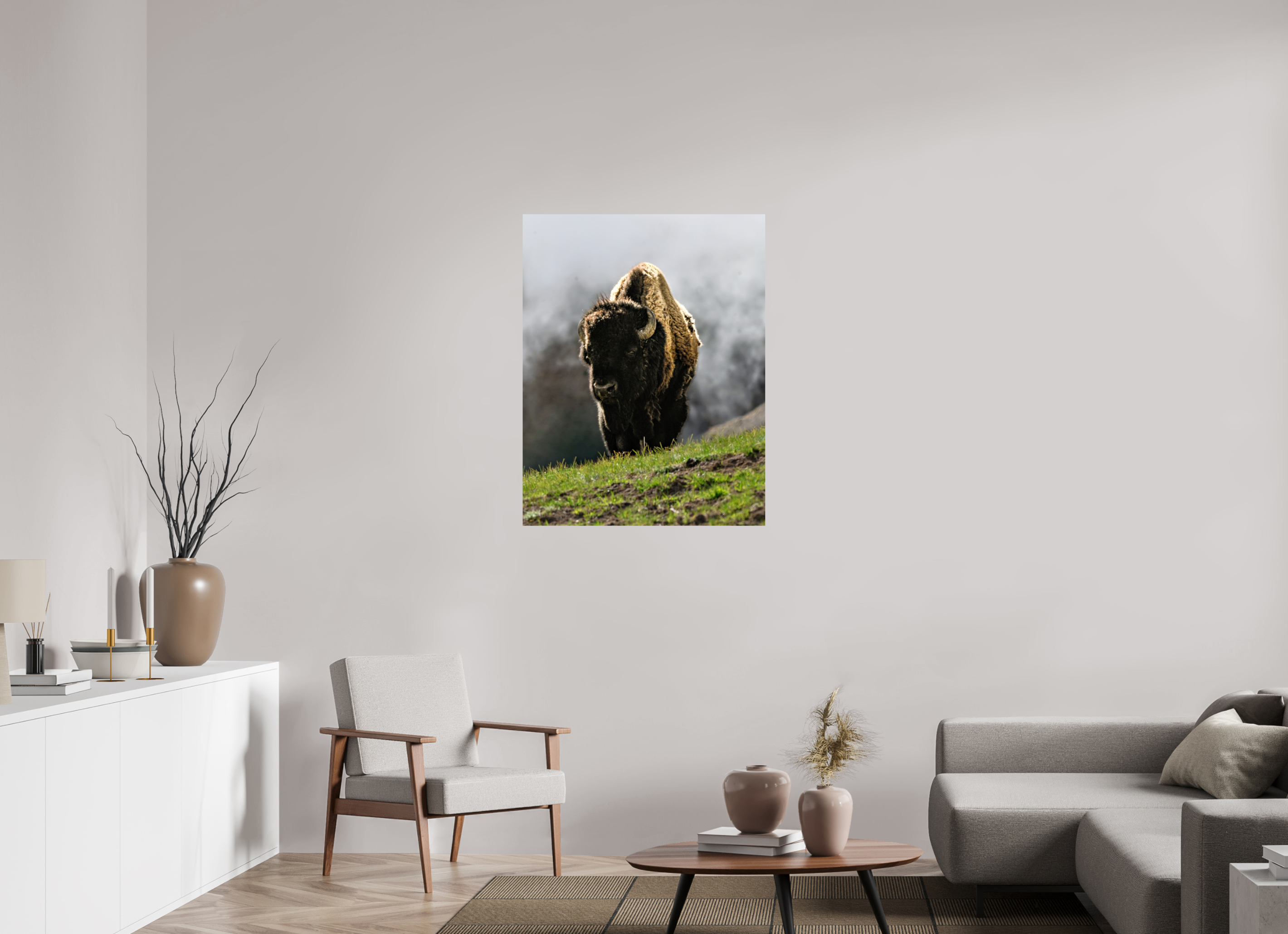 31 x 39.8″, PHOTO PAPER Bison